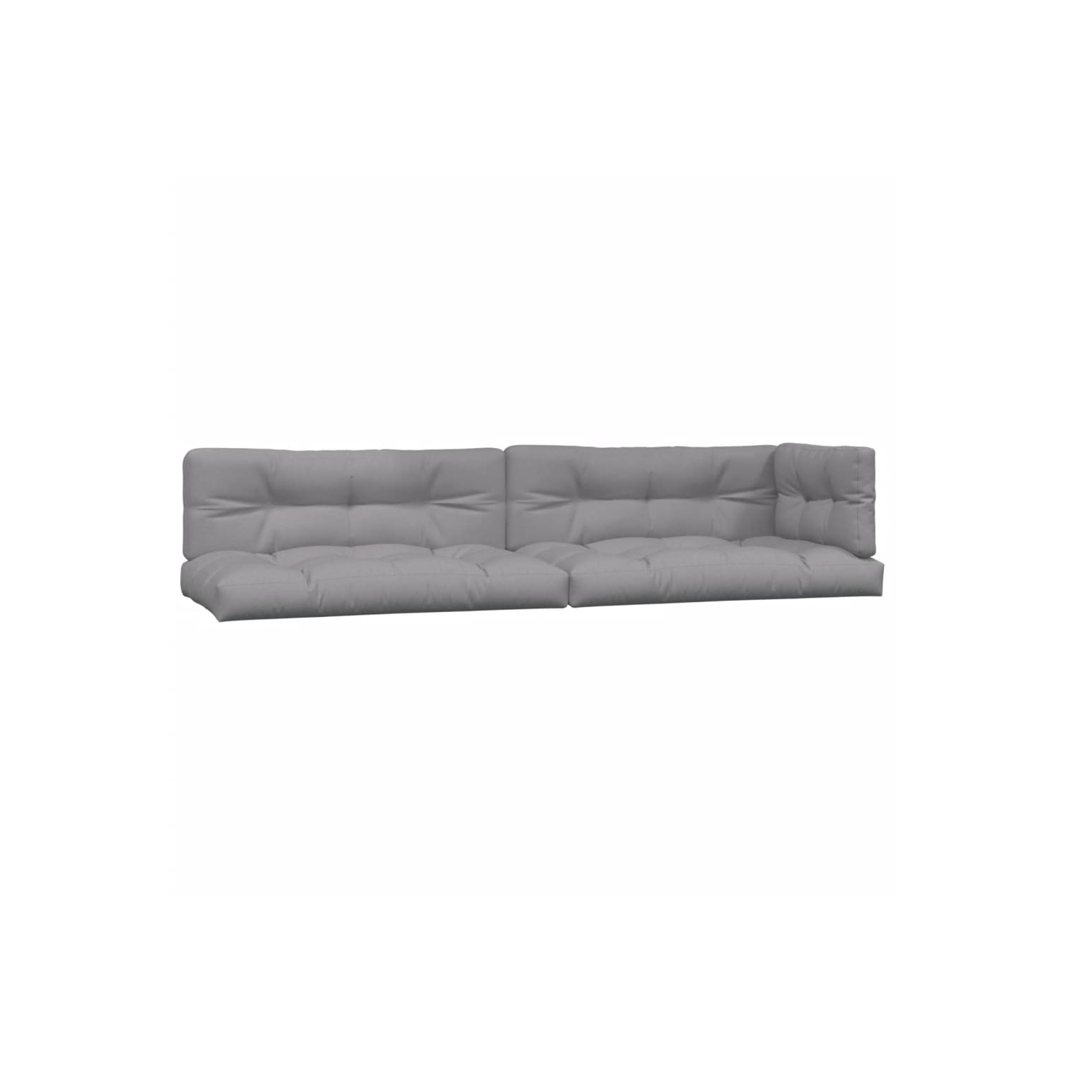 VidaXL coussins de palette 5 pièces en tissu gris
