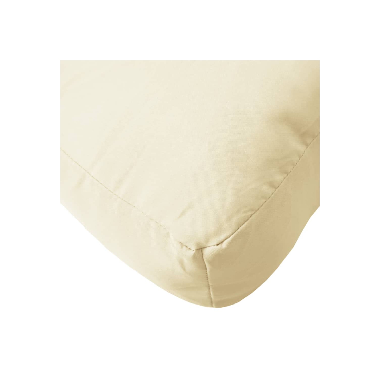 VidaXL coussins de palette 2 pièces en tissu crème