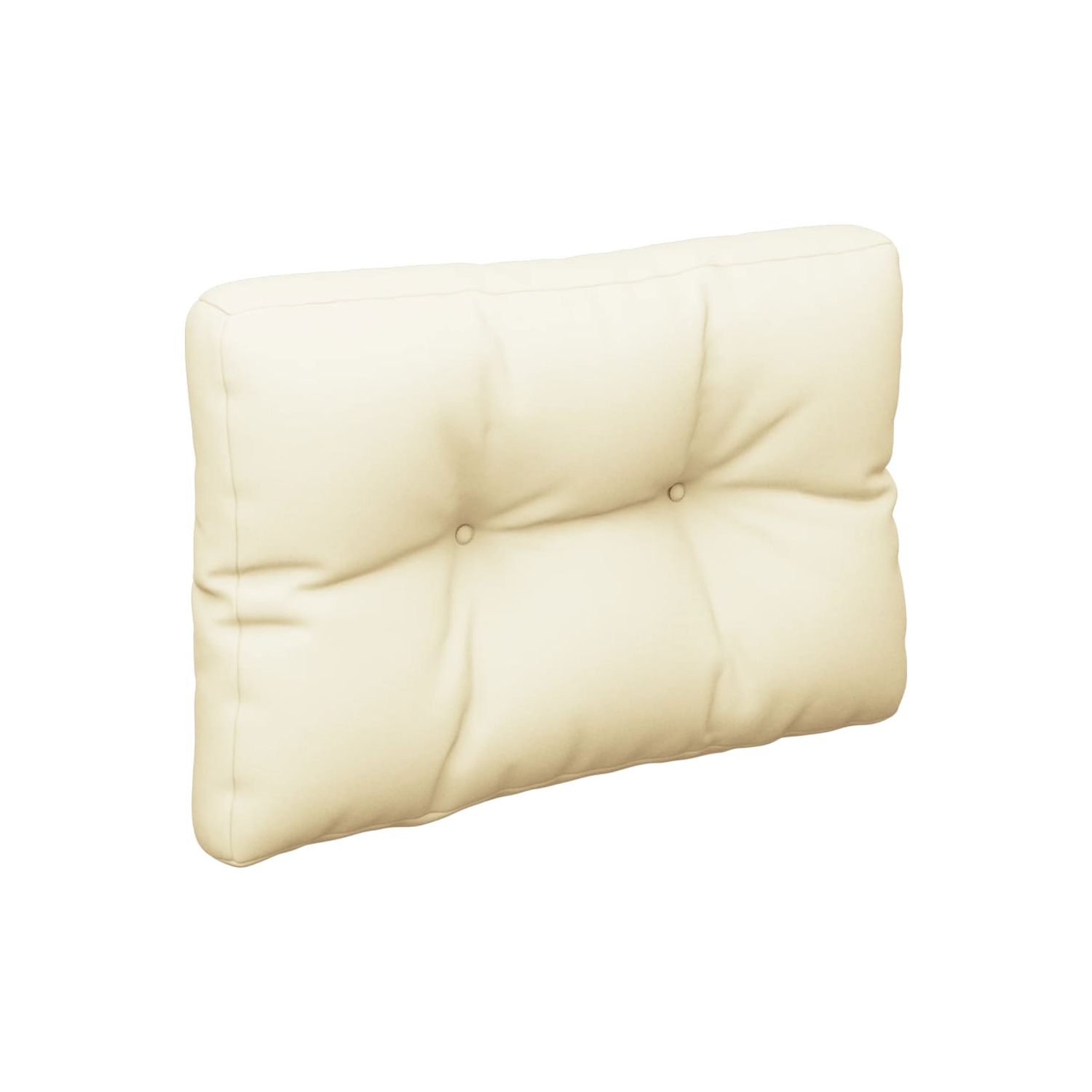 VidaXL coussins de palette 2 pièces en tissu crème