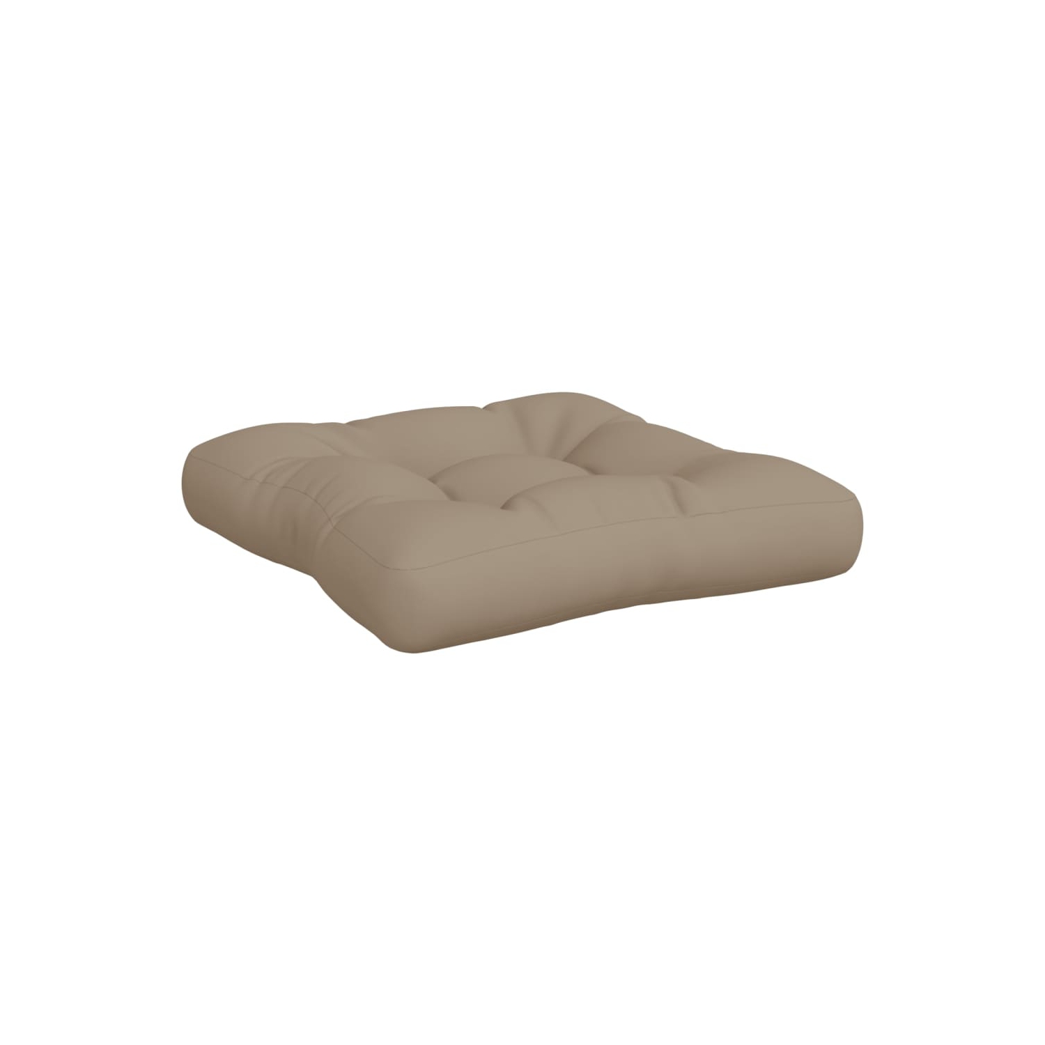 VidaXL coussins de palette 2 pièces en tissu taupe