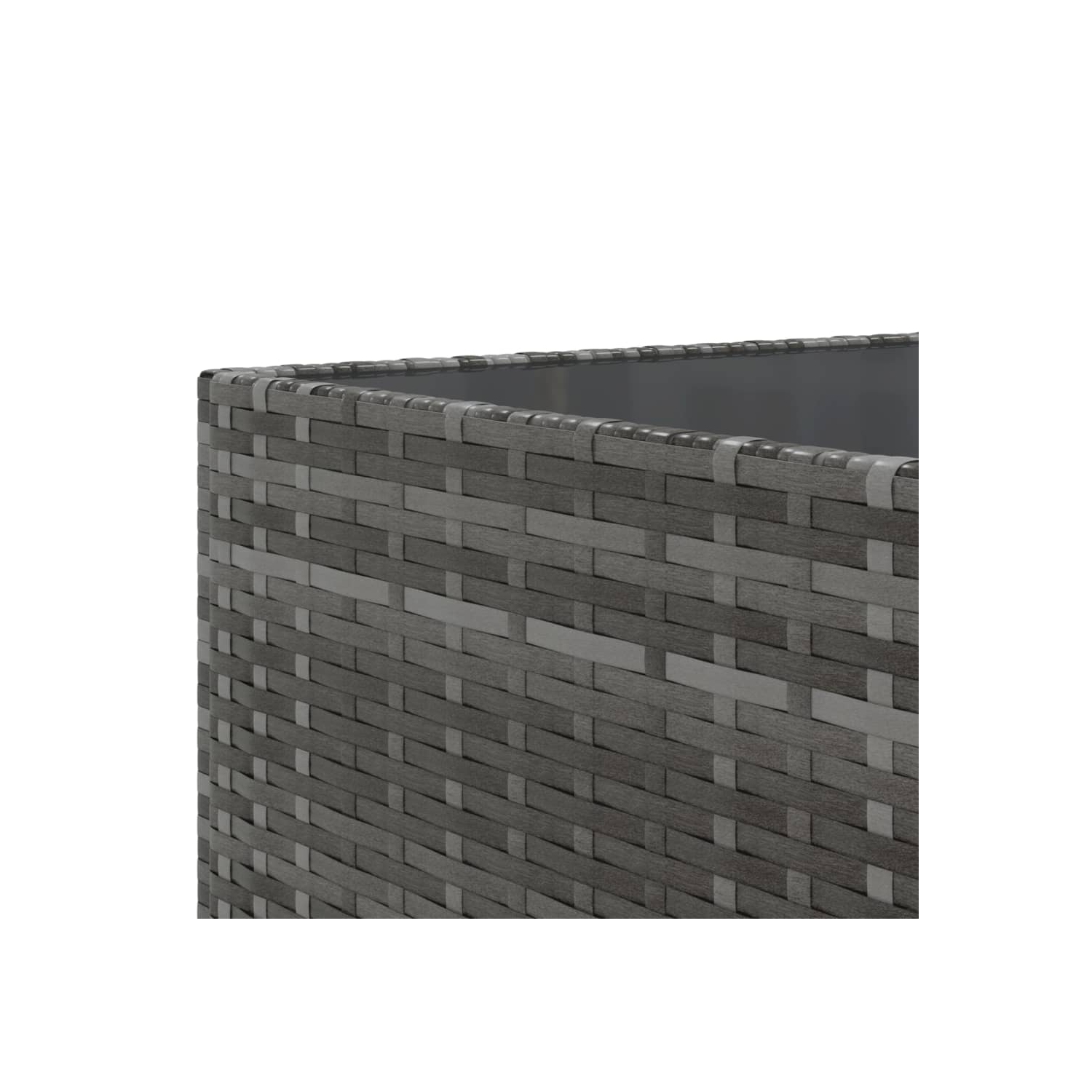 Ensemble de 10 pièces avec divan et coussins en rotin synthétique gris vidaXL