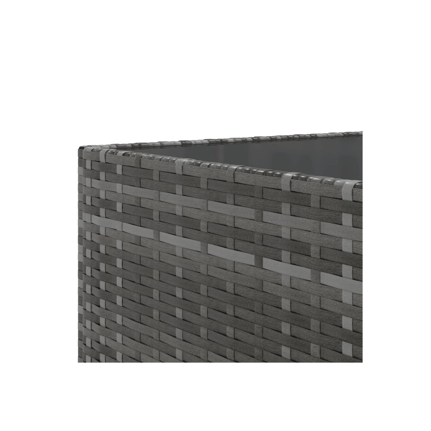 Ensemble de 11 pièces avec divan et coussins en rotin synthétique gris vidaXL