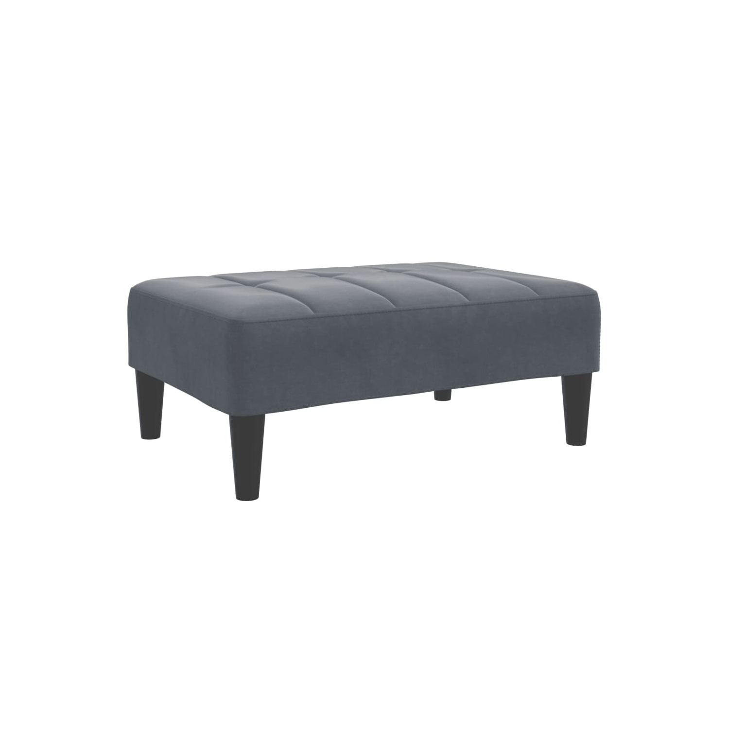 vidaXL Footstool Dark Grey 77x55x31 cm Velvet