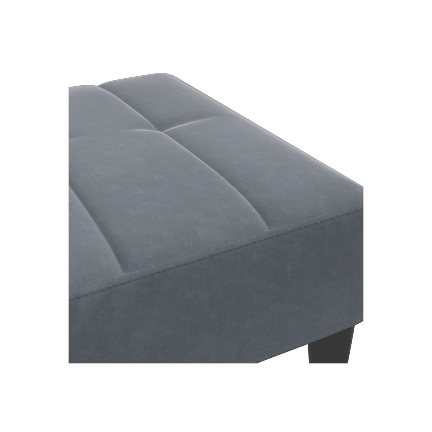 vidaXL Footstool Dark Grey 77x55x31 cm Velvet