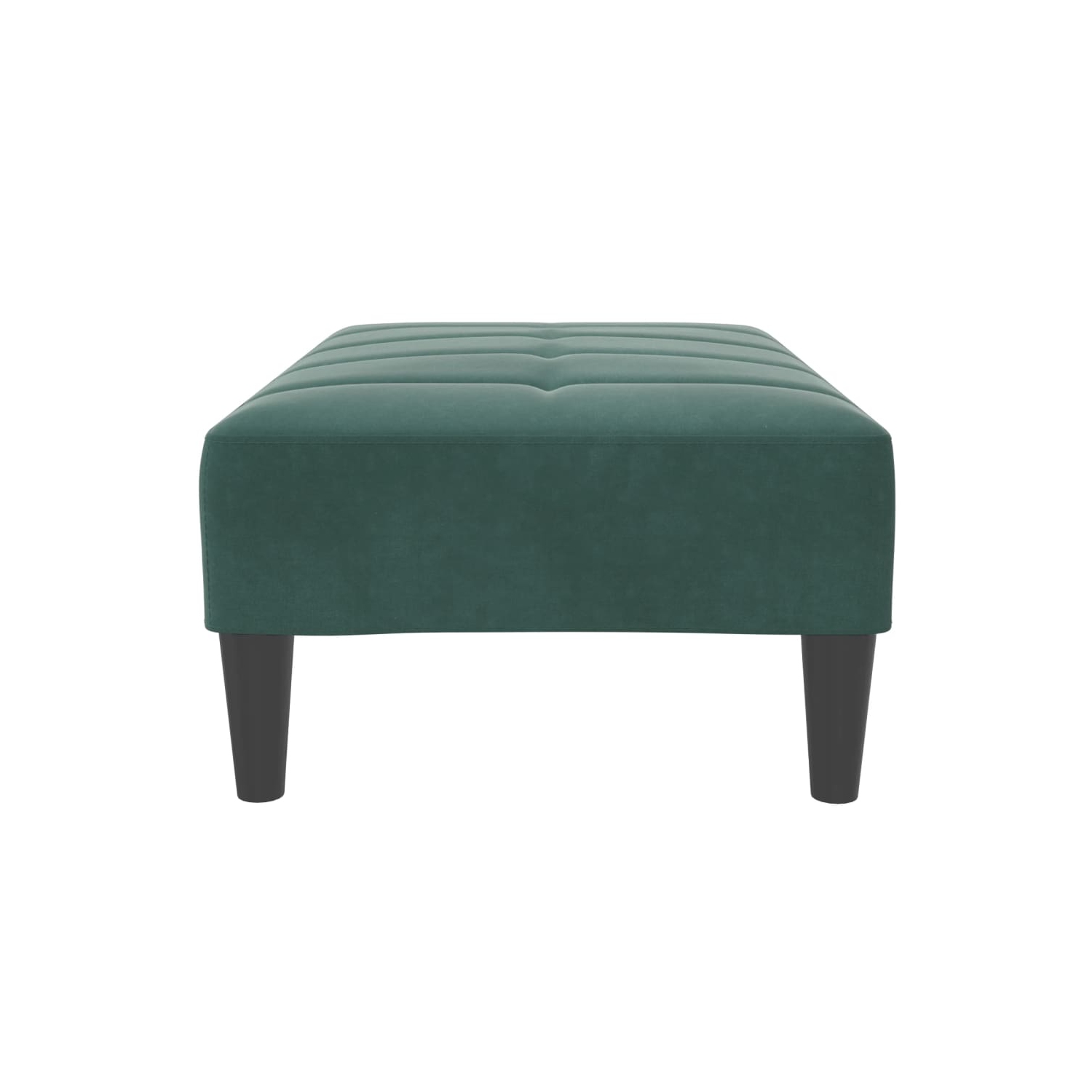Tabouret pieds vidaXL vert foncé 77 x 55 x 31&nbsp;cm velours