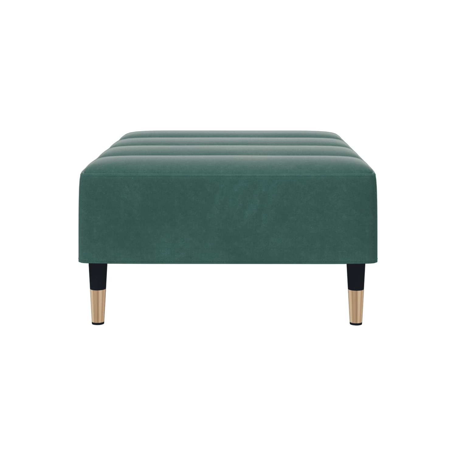 Tabouret pieds vidaXL vert foncé 77 x 55 x 31&nbsp;cm velours