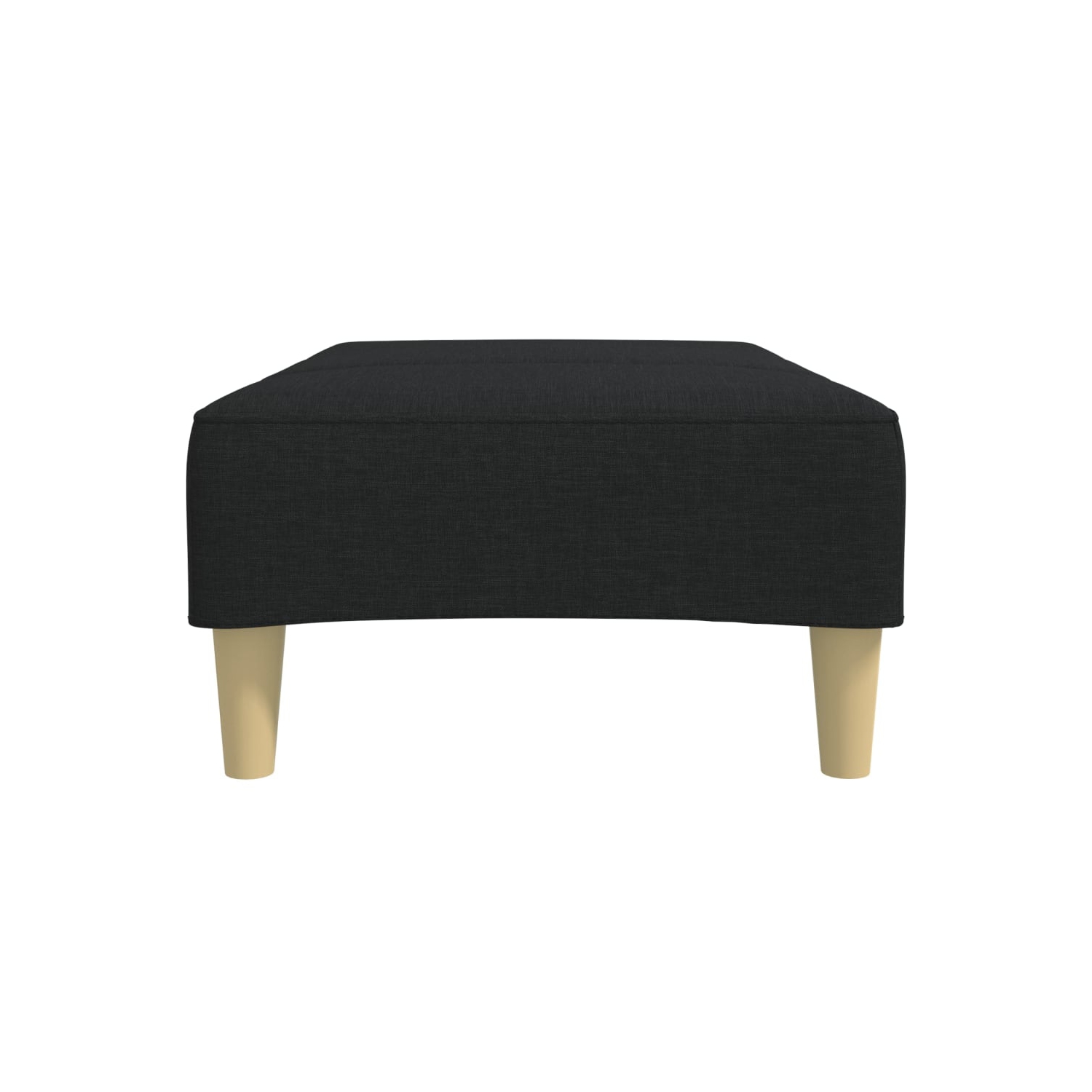 Tabouret pieds noir visidaXL, tissu 31&nbsp;cm 77 x 55 po
