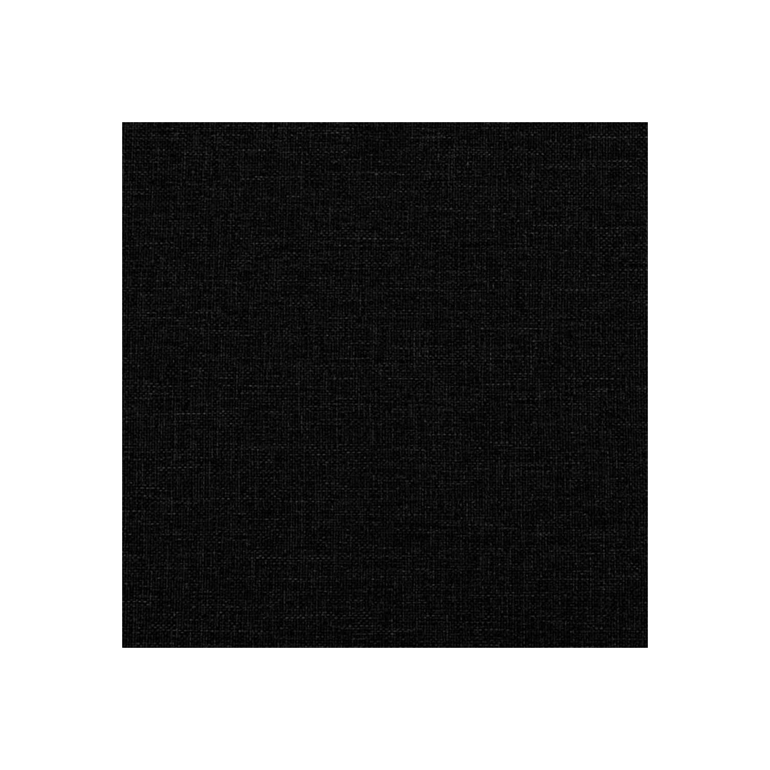 Tabouret pieds noir visidaXL, tissu 31&nbsp;cm 77 x 55 po