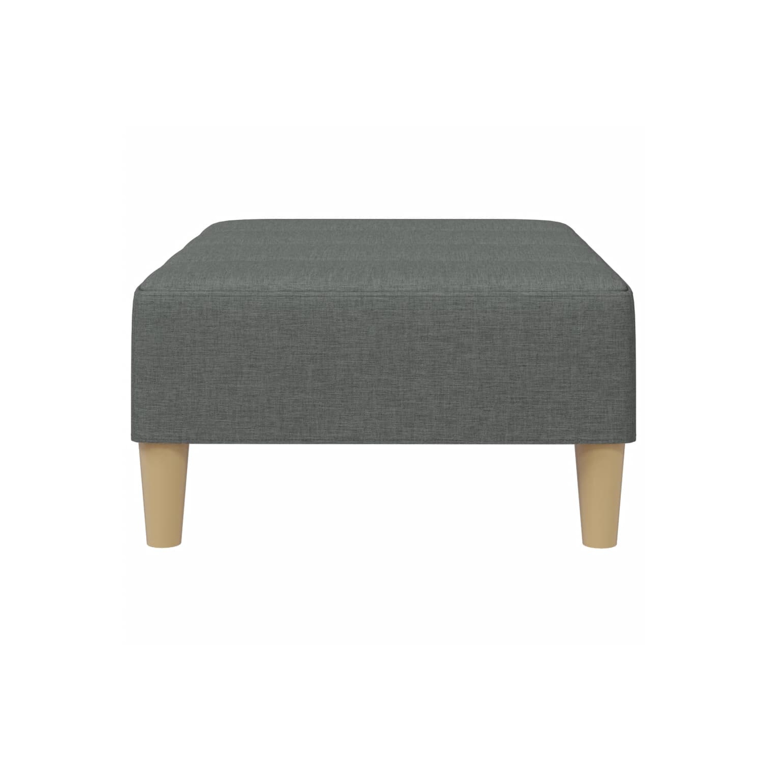 Tabouret pieds vidaXL, tissu 31&nbsp;cm, gris foncé, 77 x 55 po