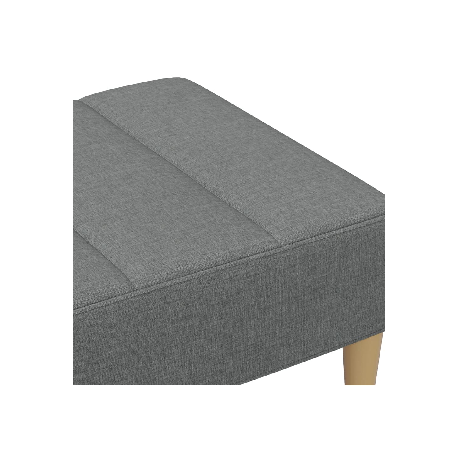 Tabouret pieds vidaXL, tissu 31&nbsp;cm, gris foncé, 77 x 55 po