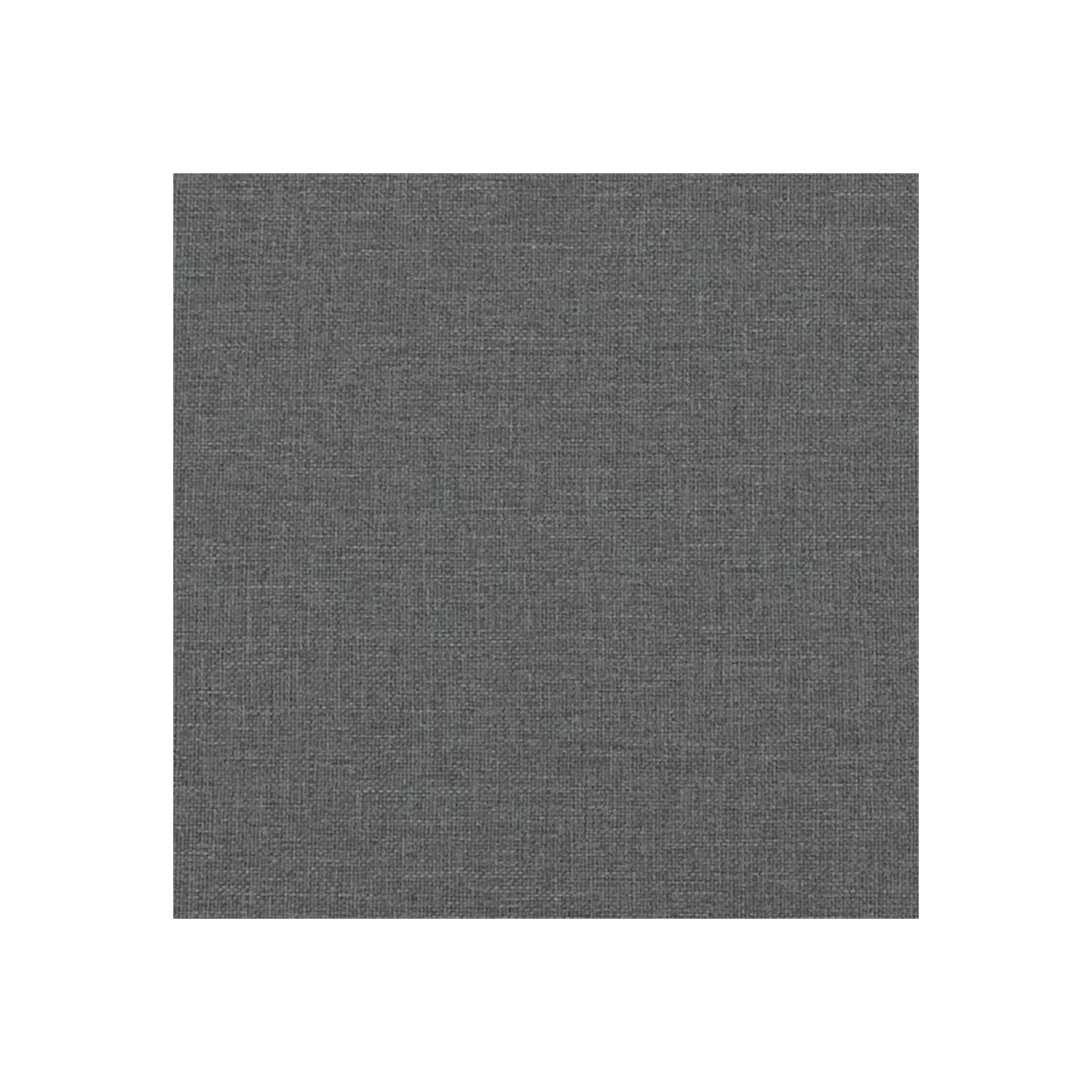 Tabouret pieds vidaXL, tissu 31&nbsp;cm, gris foncé, 77 x 55 po