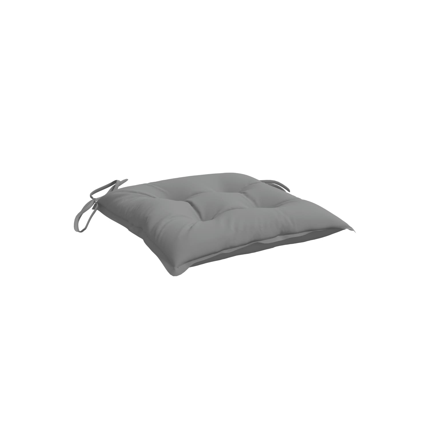 Coussins de chaise vidaXL 4 pièces en tissu Oxford gris 40 x 40 7 cm