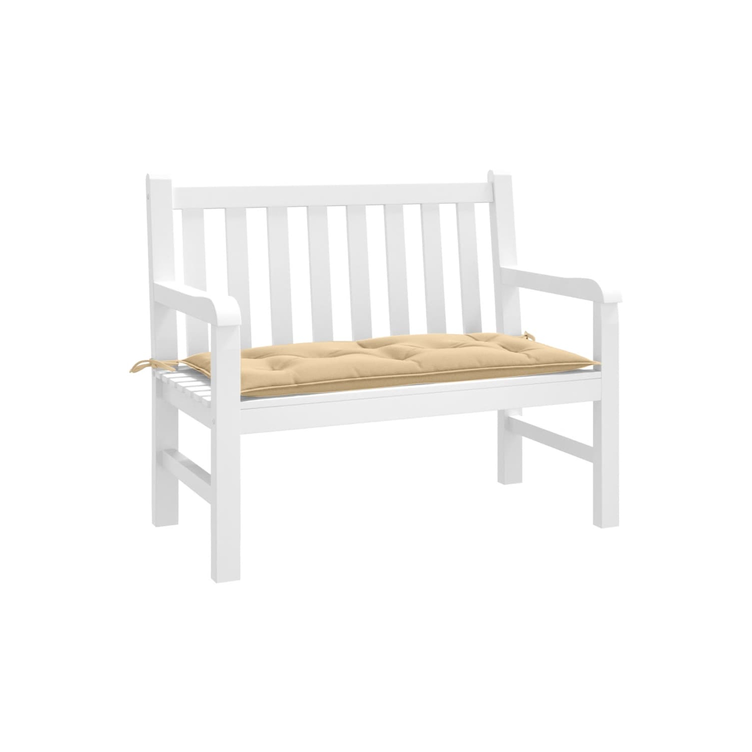 vidaXL Garden Bench Cushion Melange Beige 100x50x7 cm Fabric