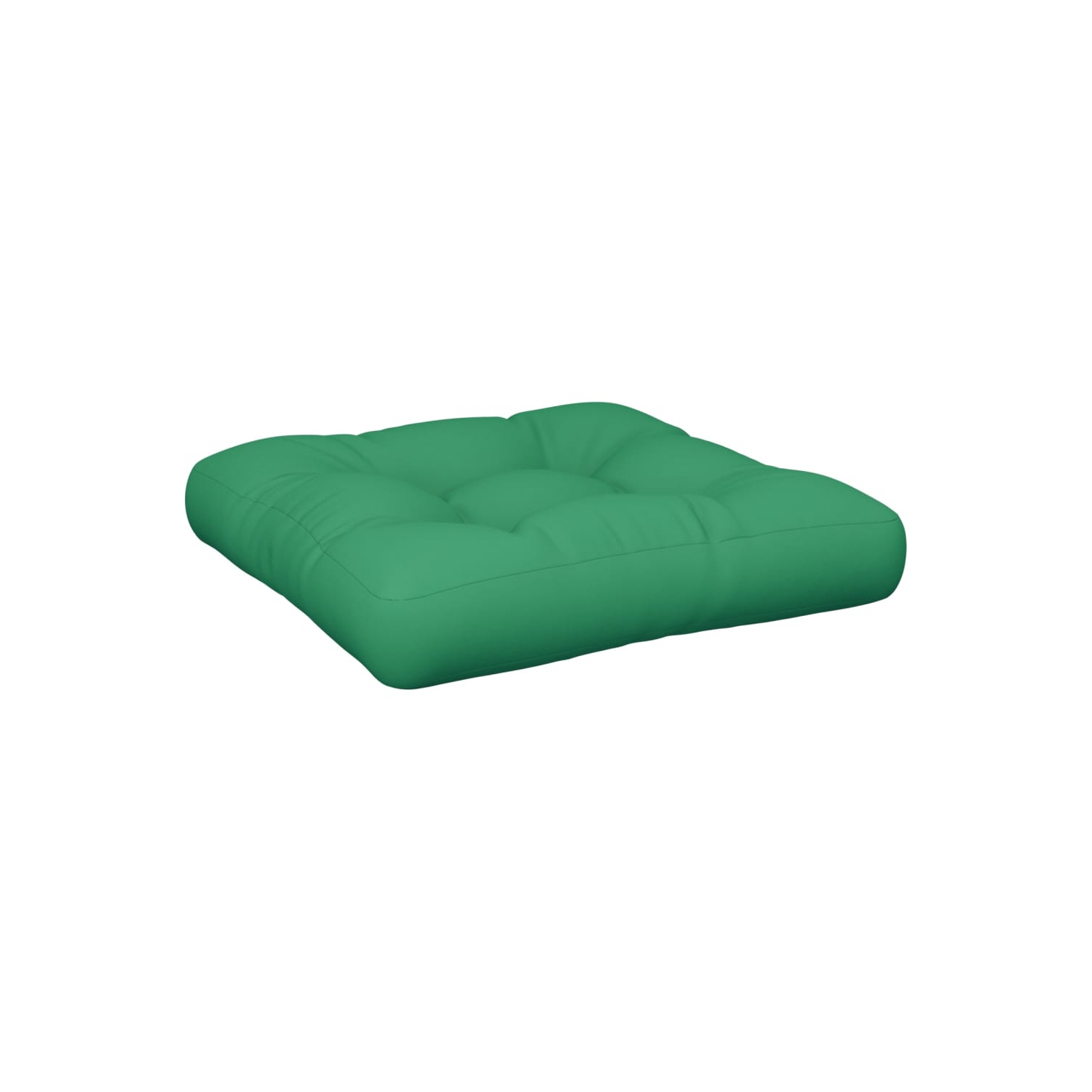 Coussin de palette vidaXL en tissu 12&nbsp;cm, vert, 50 x 50 x 50 po