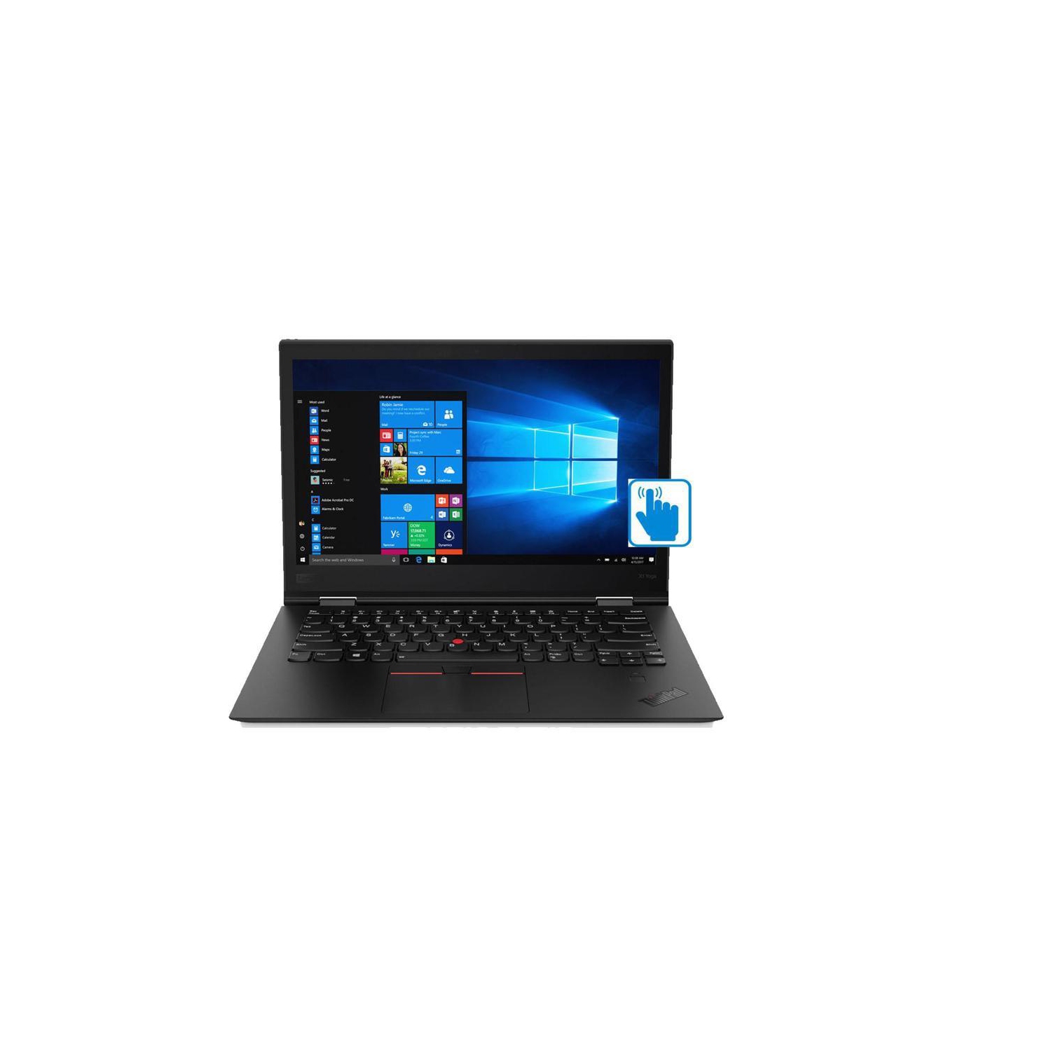 Refurbished Lenovo ThinkPad X1 Yoga, Gen 4, 2 in 1, Intel Core i7-8665U, 1.90GHz, 16B RAM, 512GB SSD, 14’’ touchscreen display, Win 11 Pro, no pen, 1
