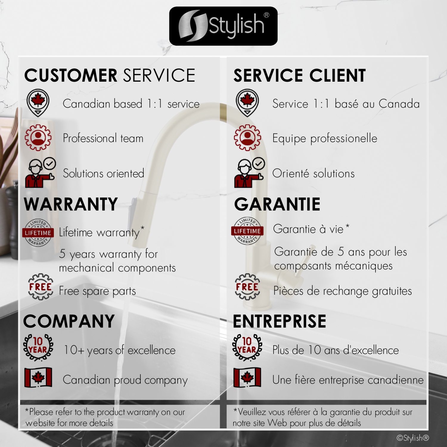 Modena Single Handle Brushed Gold Pull Down Kitchen Faucet with Reversible Osmosis