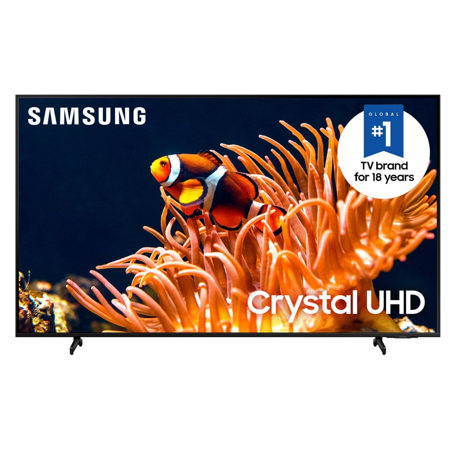 REFURBISHED(Good)-SAMSUNG 65" DU8000B Crystal UHD 4K Smart TV (UN65DU8000) - 2024