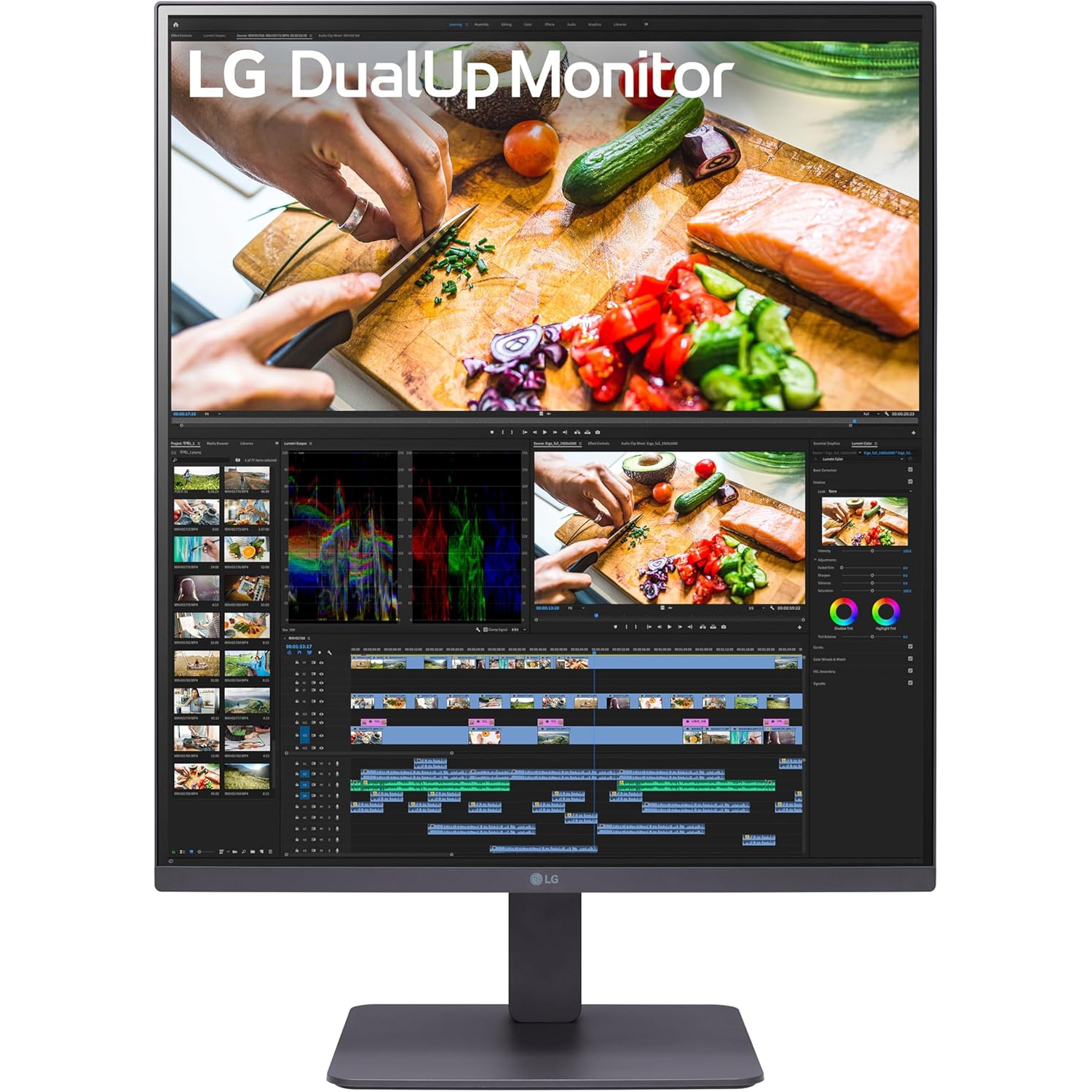 LG 28'' DualUp SDQHD (2560*2880) 16:18 Nano IPS HDR, DCI-P3 98%, USB-C (90W PD) Ambient Light Sensor, Built-in KVM & Speakers, Ergonomic Stand Monitor