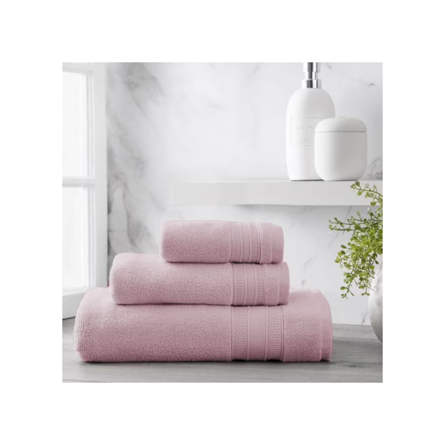 Ensemble de 6 serviettes de bain unies prime, 6 pces
