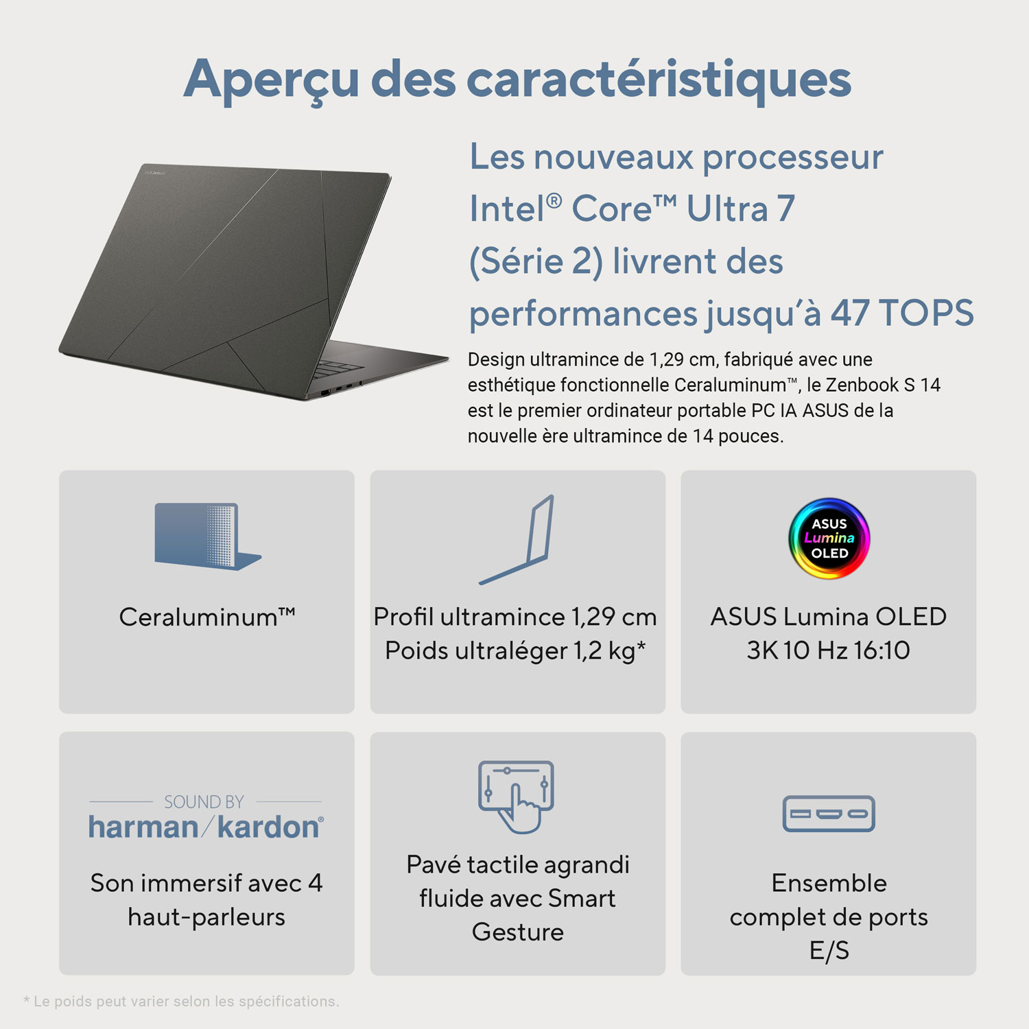 ASUS Zenbook S 14 14" Touchscreen Copilot+ PC