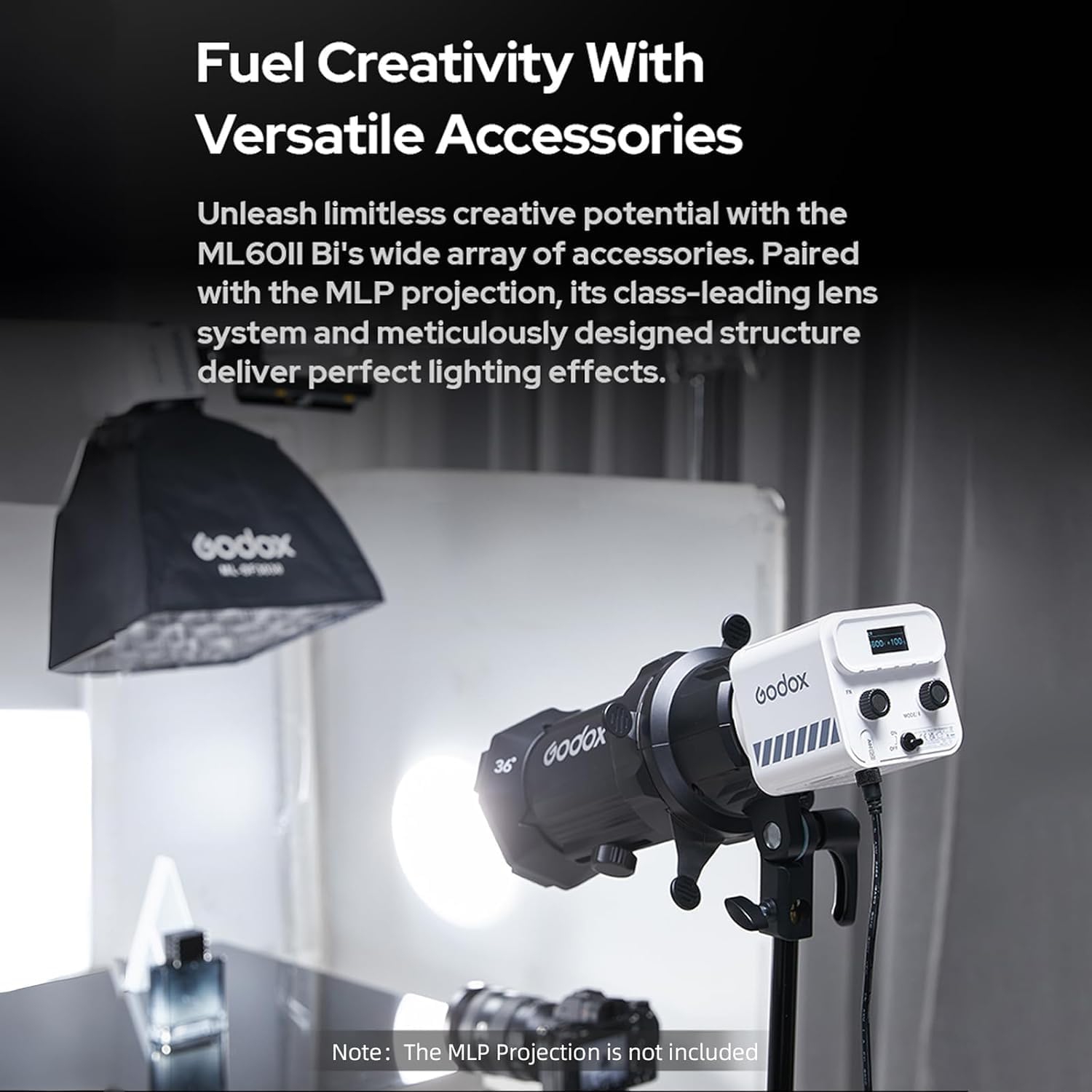 Open Box - GODOX ML60IIBi 70W LED Video Light Bi-Color Photography Light