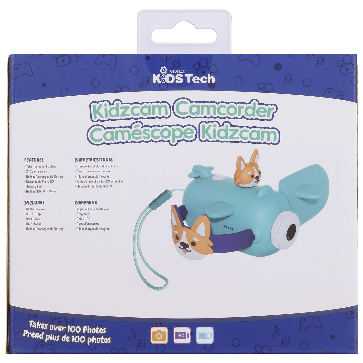 Caméscope à mémoire flash KidsTech de Vivitar - Bleu - Exclusivité Best Buy