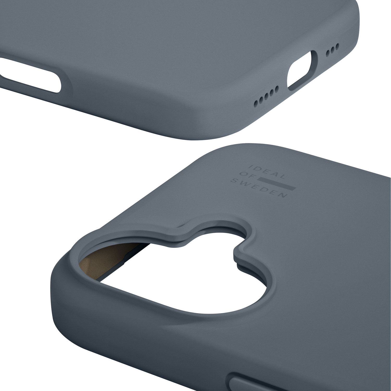 Étui souple ajusté en silicone d'Ideal of Sweden avec MagSafe pour iPhone 16 Plus - Bleu minuit