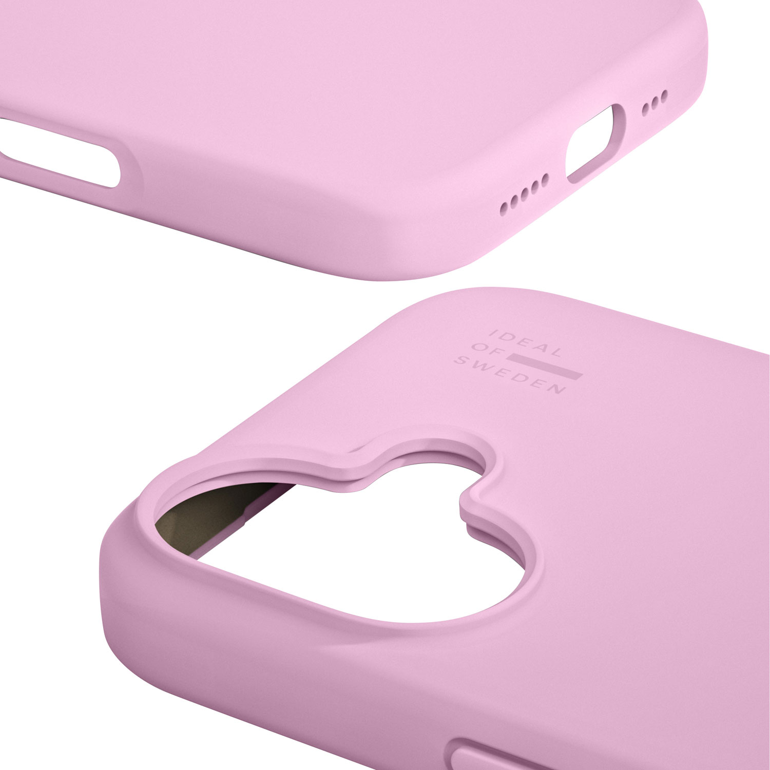 Ideal Of Sweden Silicone Fitted Soft Shell Case with MagSafe for iPhone 16 - Bubble Gum Pink