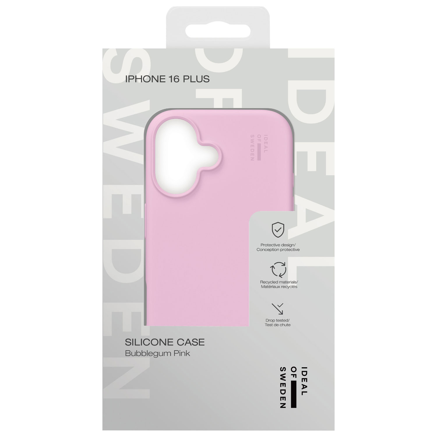 Ideal Of Sweden Silicone Fitted Soft Shell Case with MagSafe for iPhone 16 Plus - Bubble Gum Pink