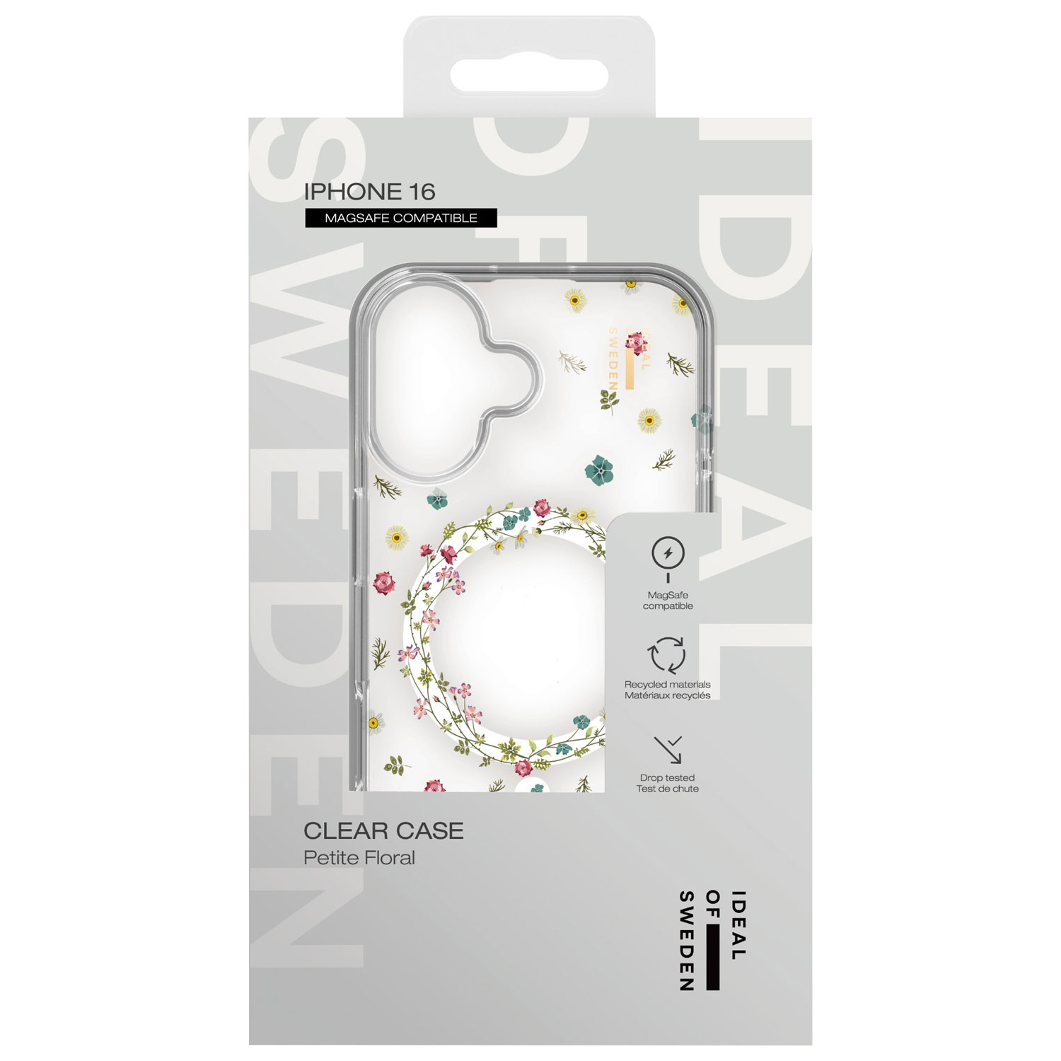 Ideal Of Sweden Fitted Hard Shell Case with MagSafe for iPhone 16 - Petite Floral