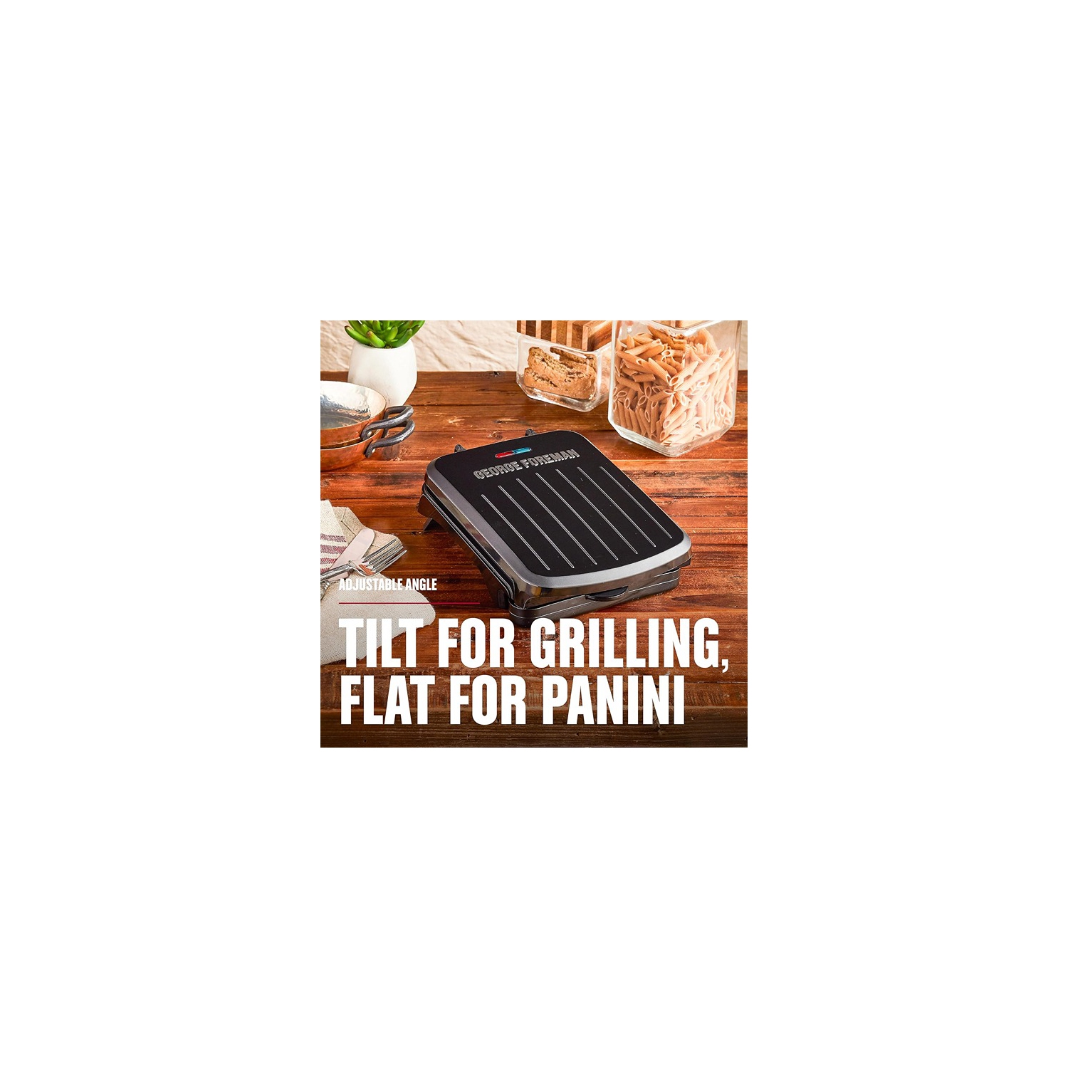 Gril d'intérieur électrique classique à 2 portions de George Foreman - Noir