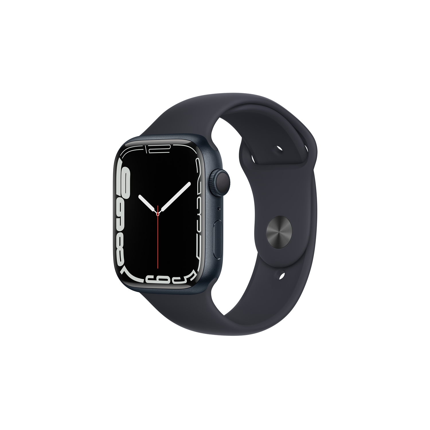 Refurbished (Excellent) - Apple Watch Series 7 (GPS + Cellular) 45mm Midnight Aluminum Case with Midnight Sport Band