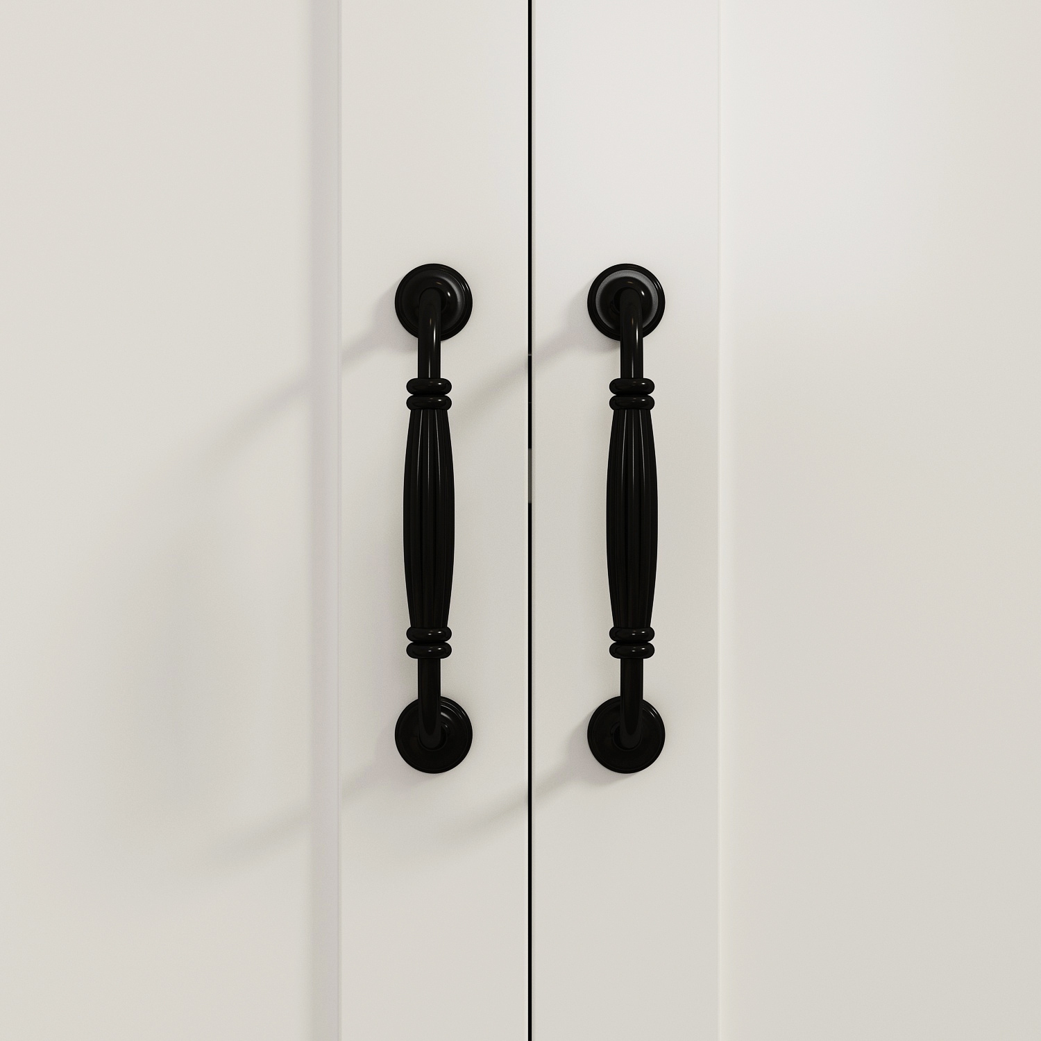 Famapy Kitchen Storage Cabinet Set with Drawers, Upper and Lower Cabinets, and Spacious Countertop White