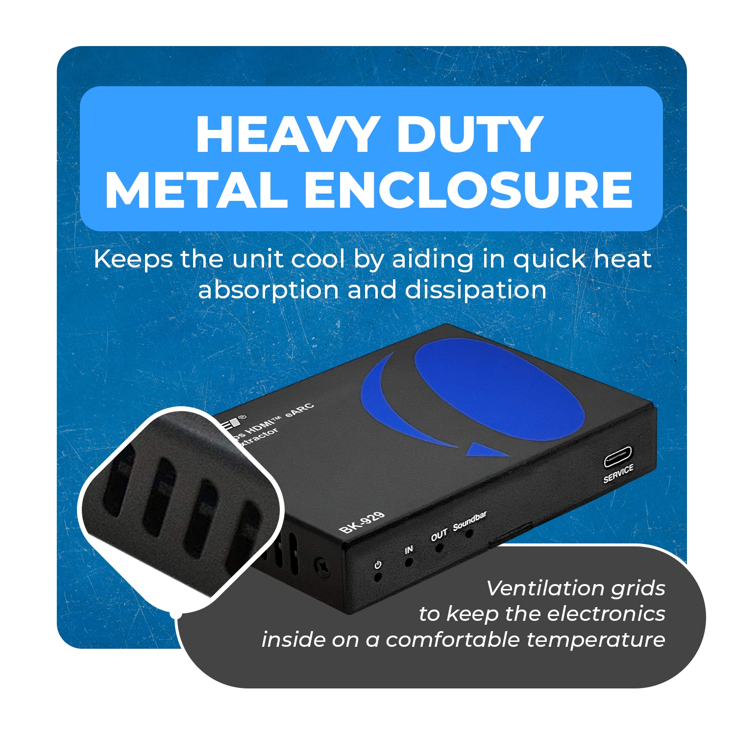 OREI 8K Audio Extractor with ARC/eARC output for Dolby Atmos and DTS: X