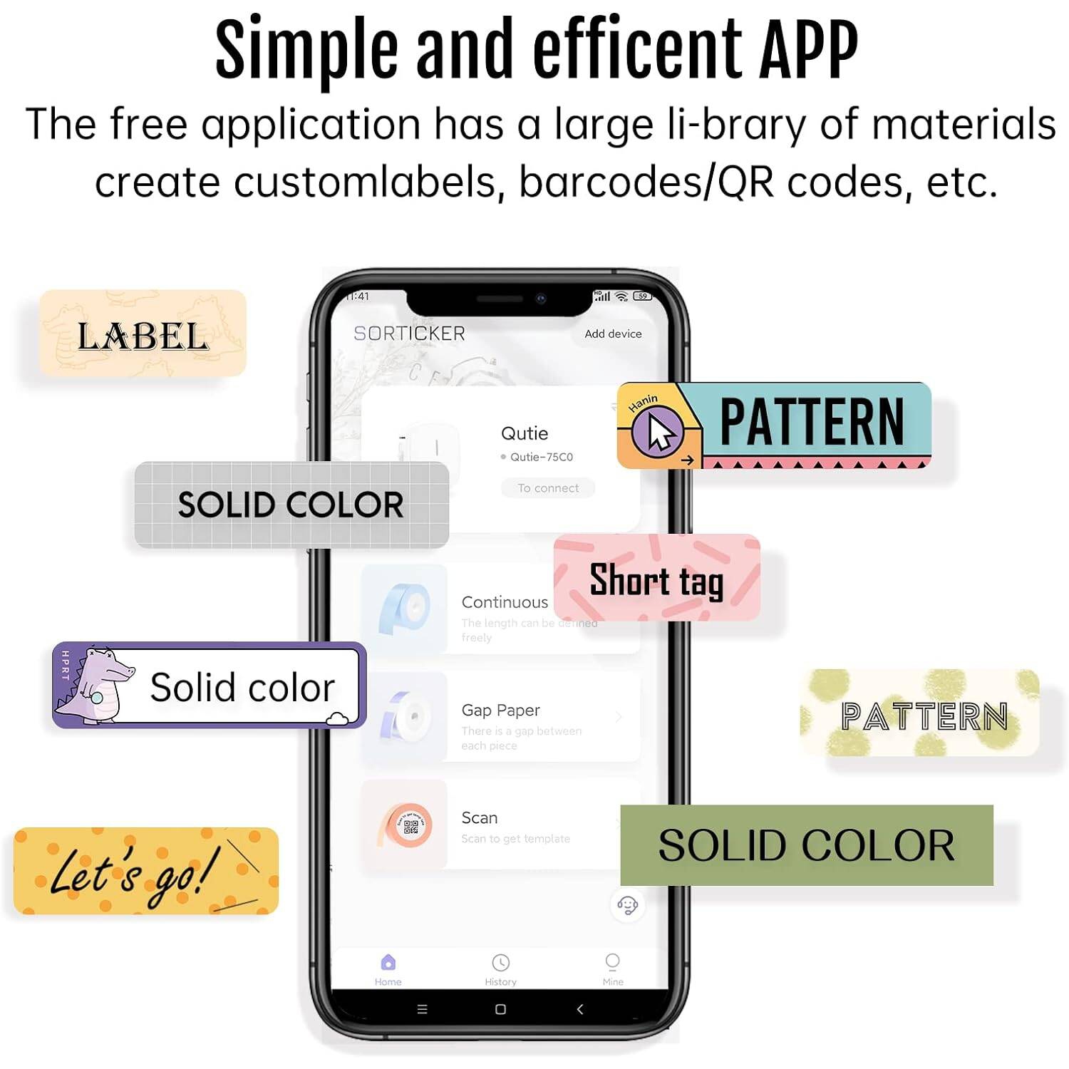 Label Makers Machine Wireless Built-in Cutter Portable Bluetooth Label Printer for Home, Office, Business & Organization, Compatible with