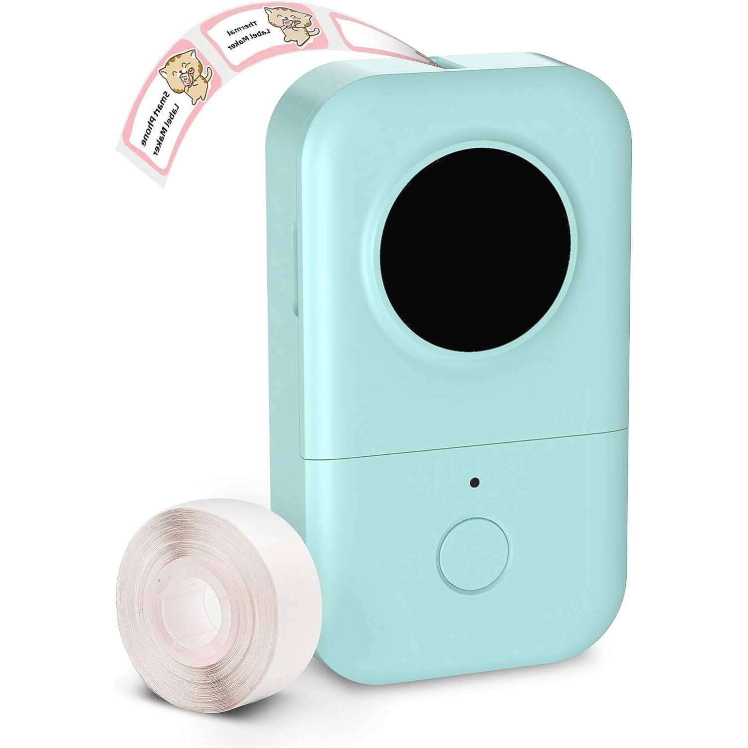 Label Makers Machine Bluetooth Portable Wireless D30 Small Label Maker Thermal Sticker Printer with Tape 12mm School Office Home,Green