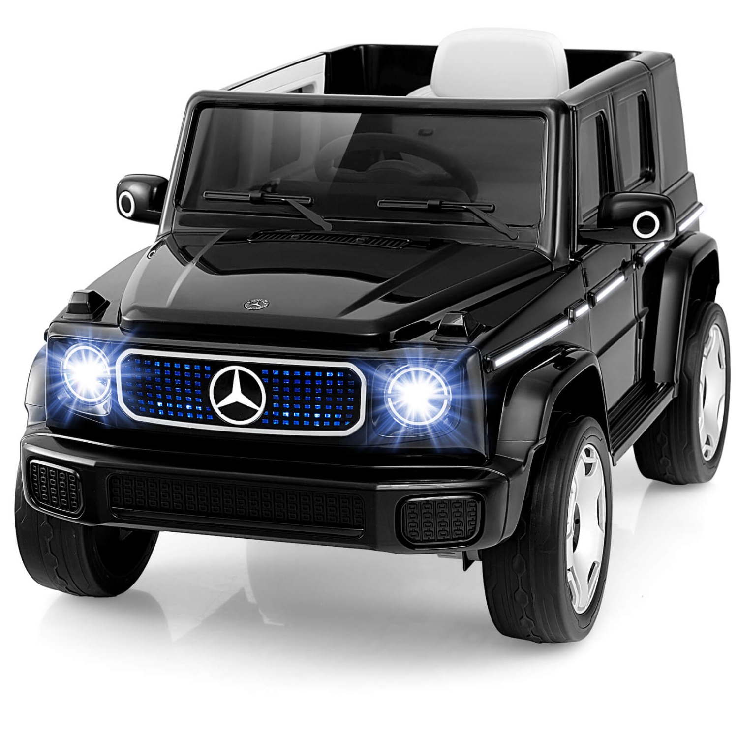 Costway Licensed Mercedes-Benz EQG Kids Ride On Car with Remote Control Detachable Battery