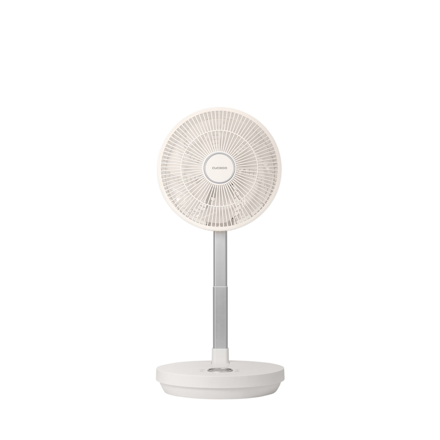 Circulateur d'air portatif sans fil pliable CF-ECL1010WH de CUCKOO avec moteur BLDC, 4 modes vent et 12 vitesses, 4.850 mAh, autonomie jusqu'à