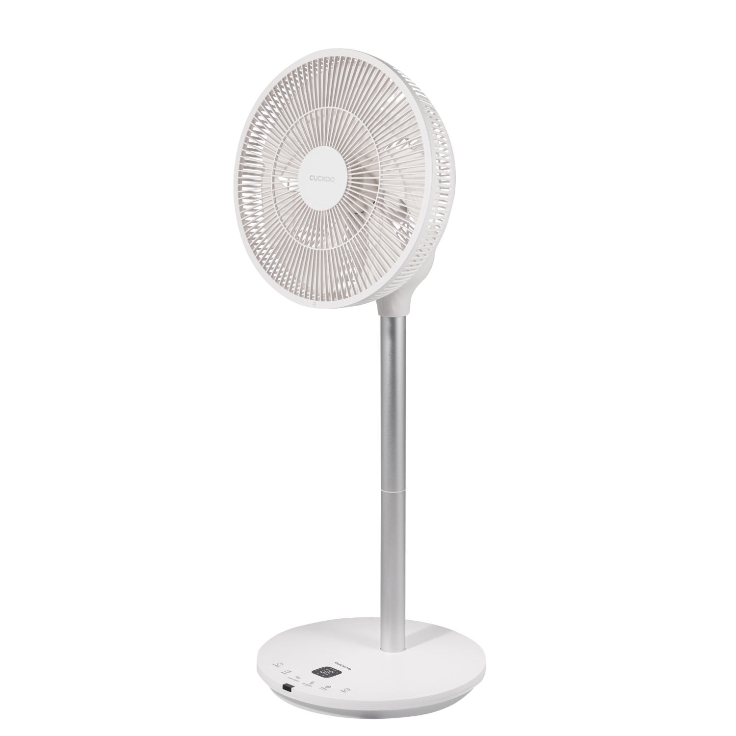 CUCKOO CF-AC1410WH 360-Degree Rotation Air Circulator Standing Fan with 12 Speeds, 4 Wind Modes, 10 Operating Modes, Quiet BLDC Motor