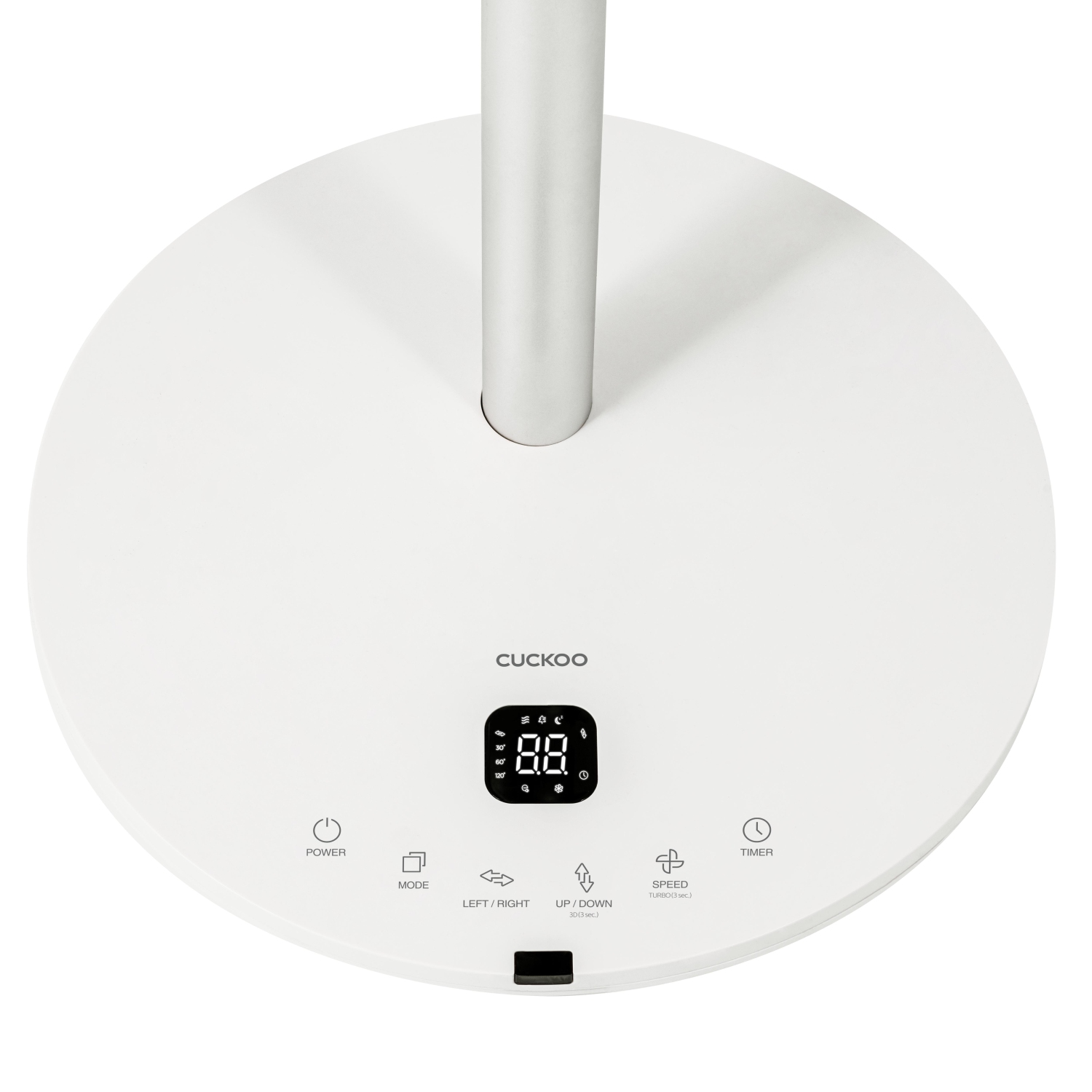 CUCKOO CF-AC1410WH 360-Degree Rotation Air Circulator Standing Fan with 12 Speeds, 4 Wind Modes, 10 Operating Modes, Quiet BLDC Motor