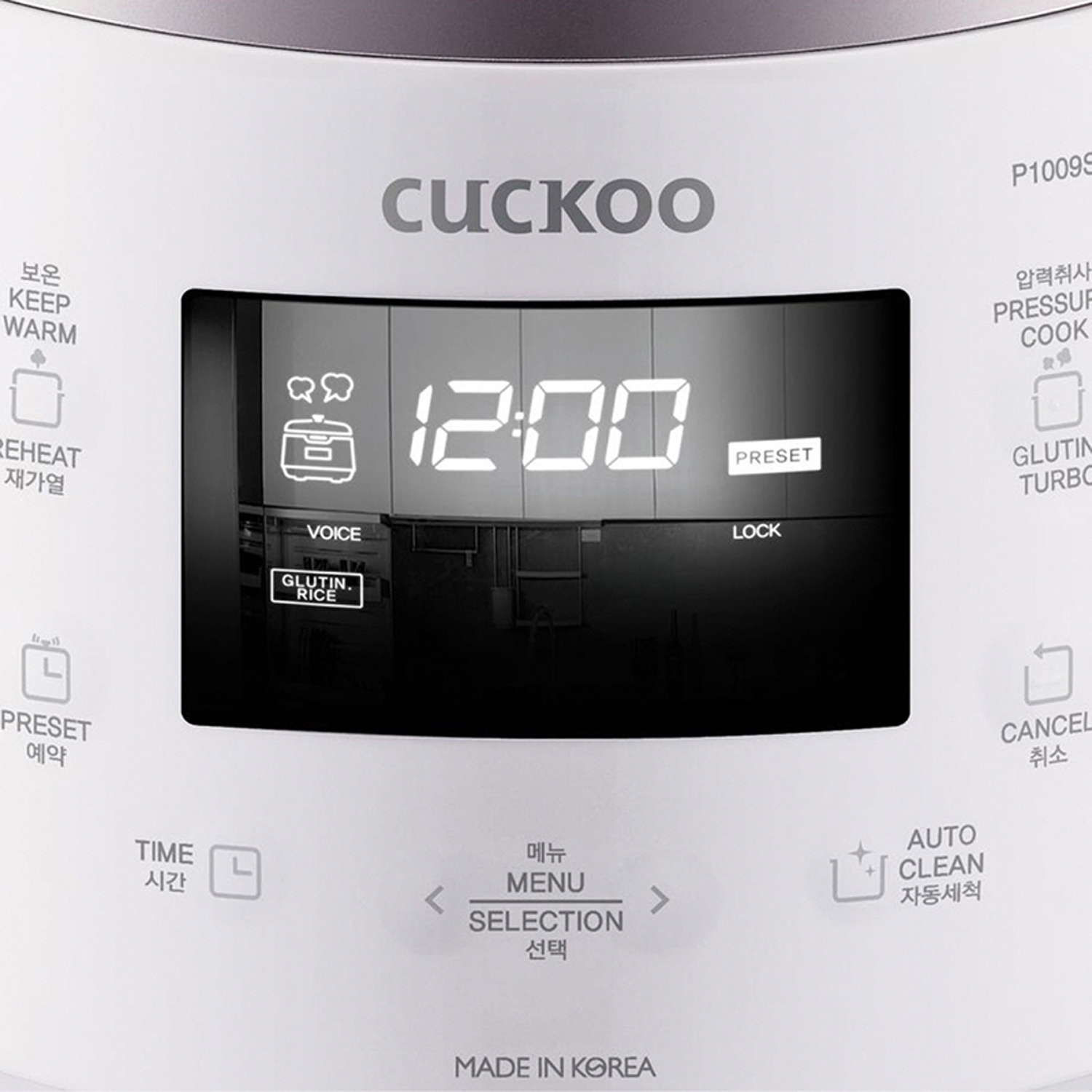 CUCKOO – CUCKOO CRP-P1009SW 10-Cup, autocuiseur et réchaud à riz avec récipient interne antiadhésif, 13 modes de menu, technologie Fuzzy Logic, guide