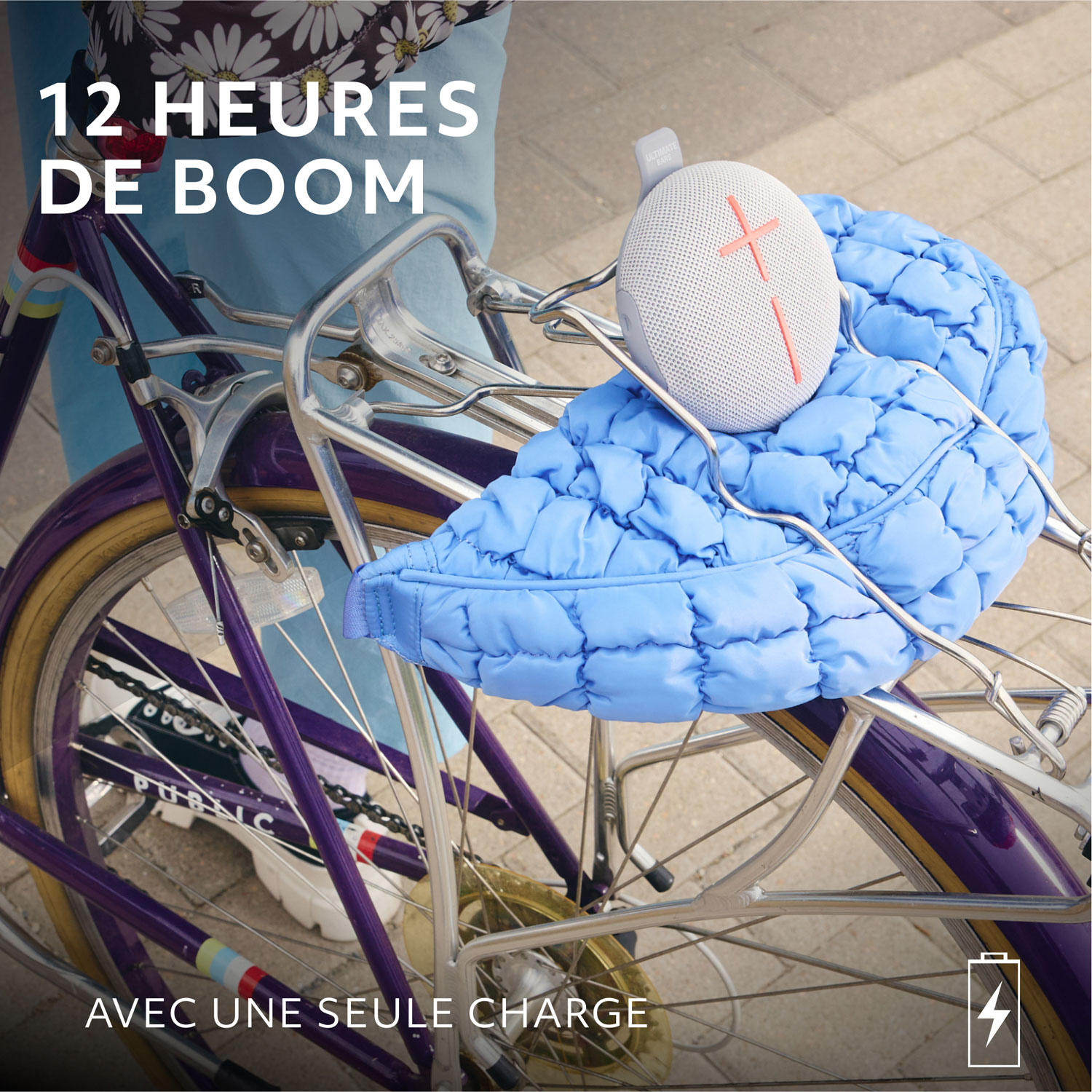 Haut-parleur miniature sans fil portatif Bluetooth étanche MINIROLL d'Ultimate Ears - Gris