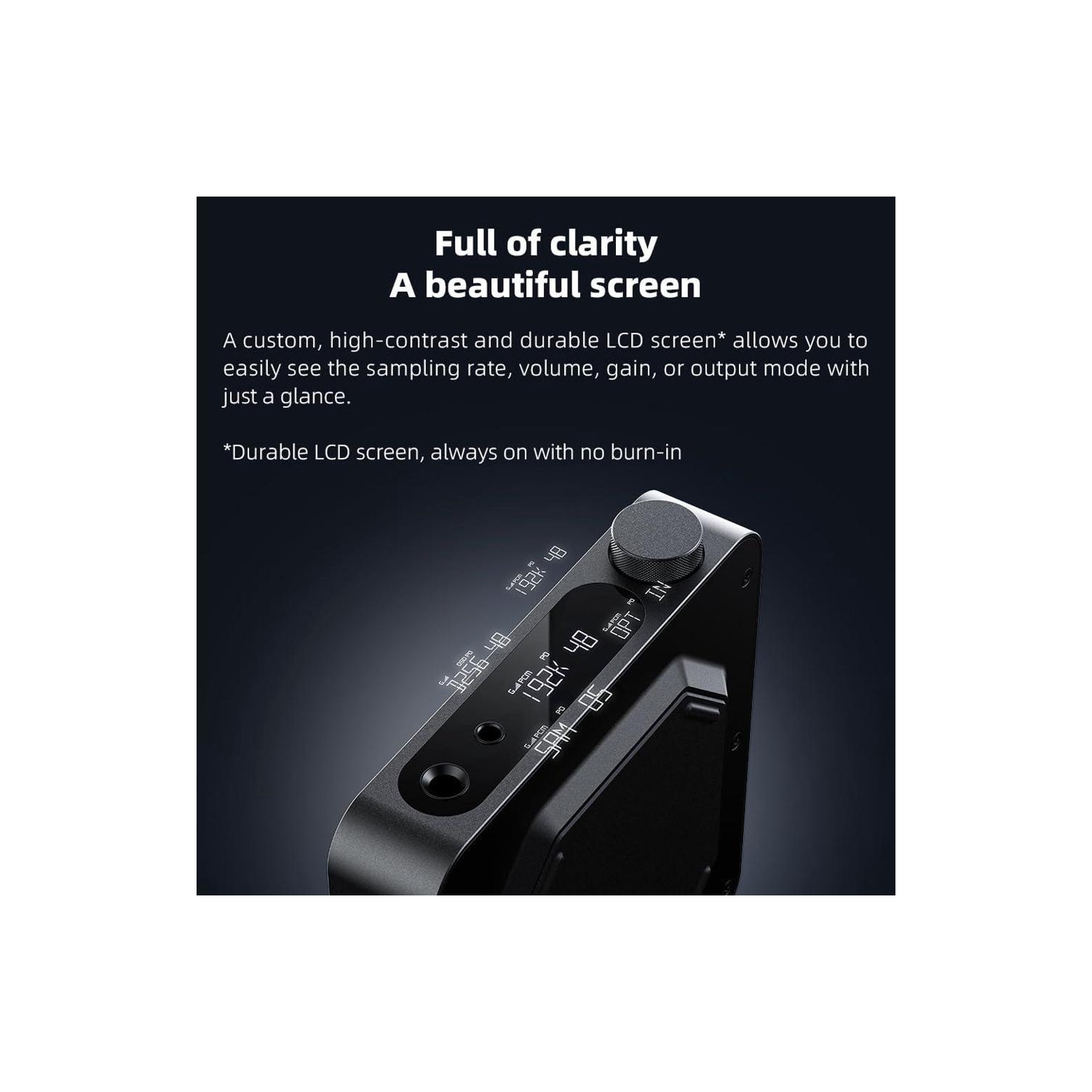 Convertisseur numérique-analogique K11 R2R de FiiO et amplificateur d'écouteurs pour audio à domicile ou PC avec nettoyant pour gadgets en prime