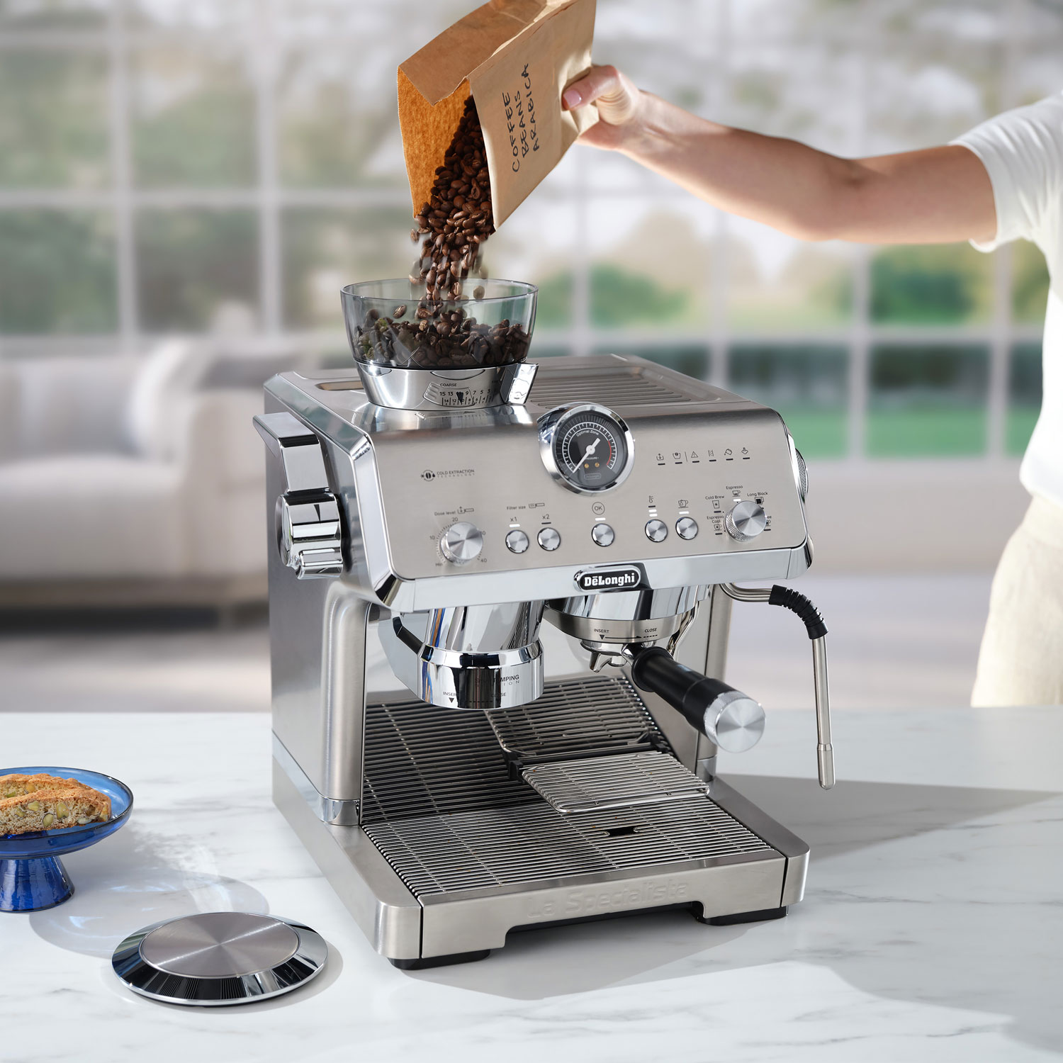 De'Longhi La Specialista Opera Espresso Machine with Cold Brew - Stainless Steel