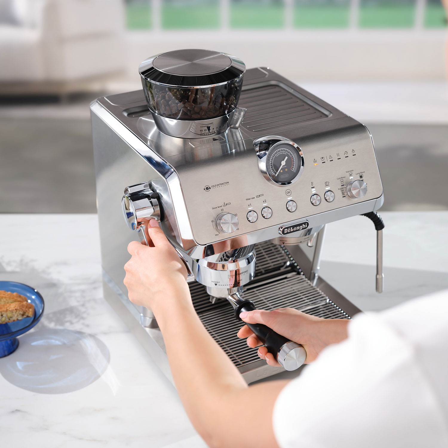 De'Longhi La Specialista Opera Espresso Machine with Cold Brew - Stainless Steel