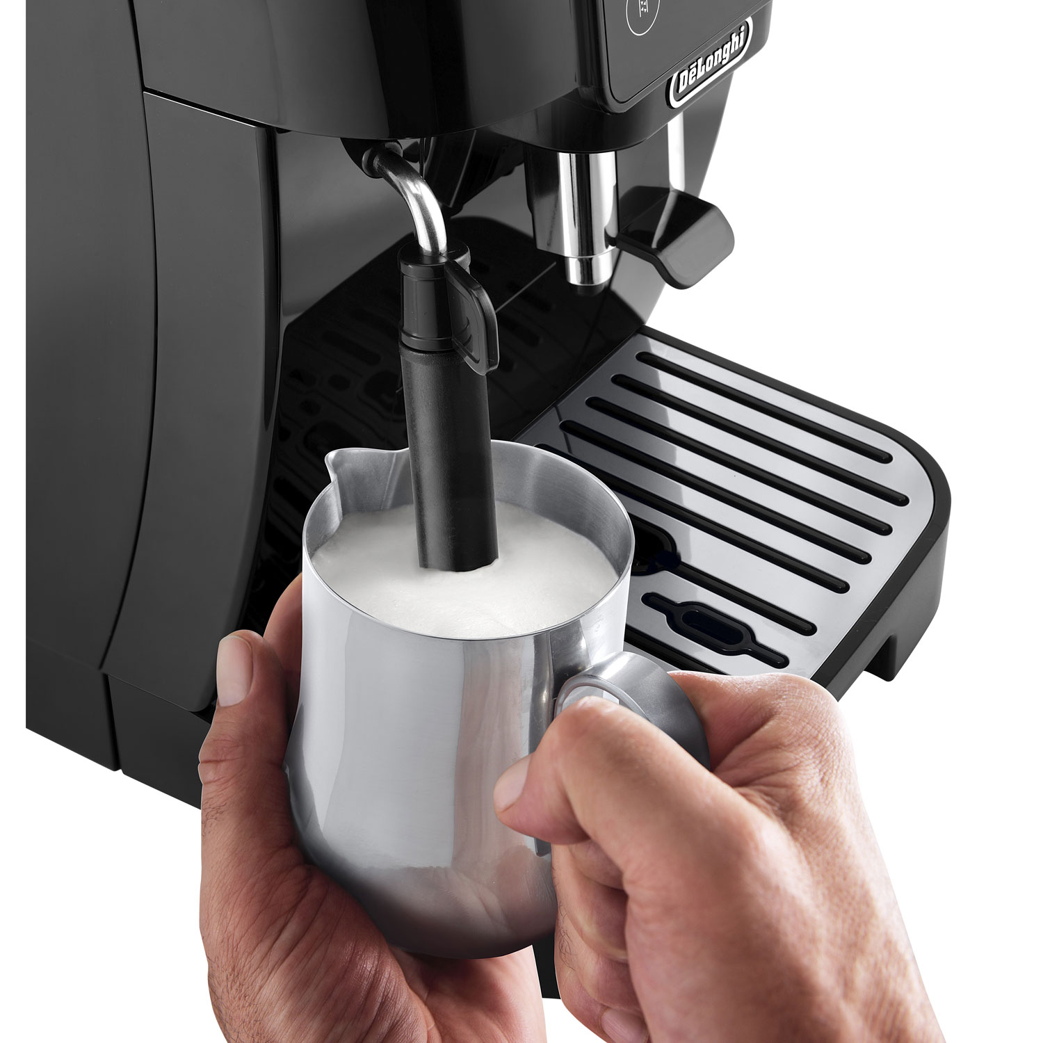 Machine à espresso automatique iMagnifica Start de De'Longhi avec mousseur à lait manuel - Noir