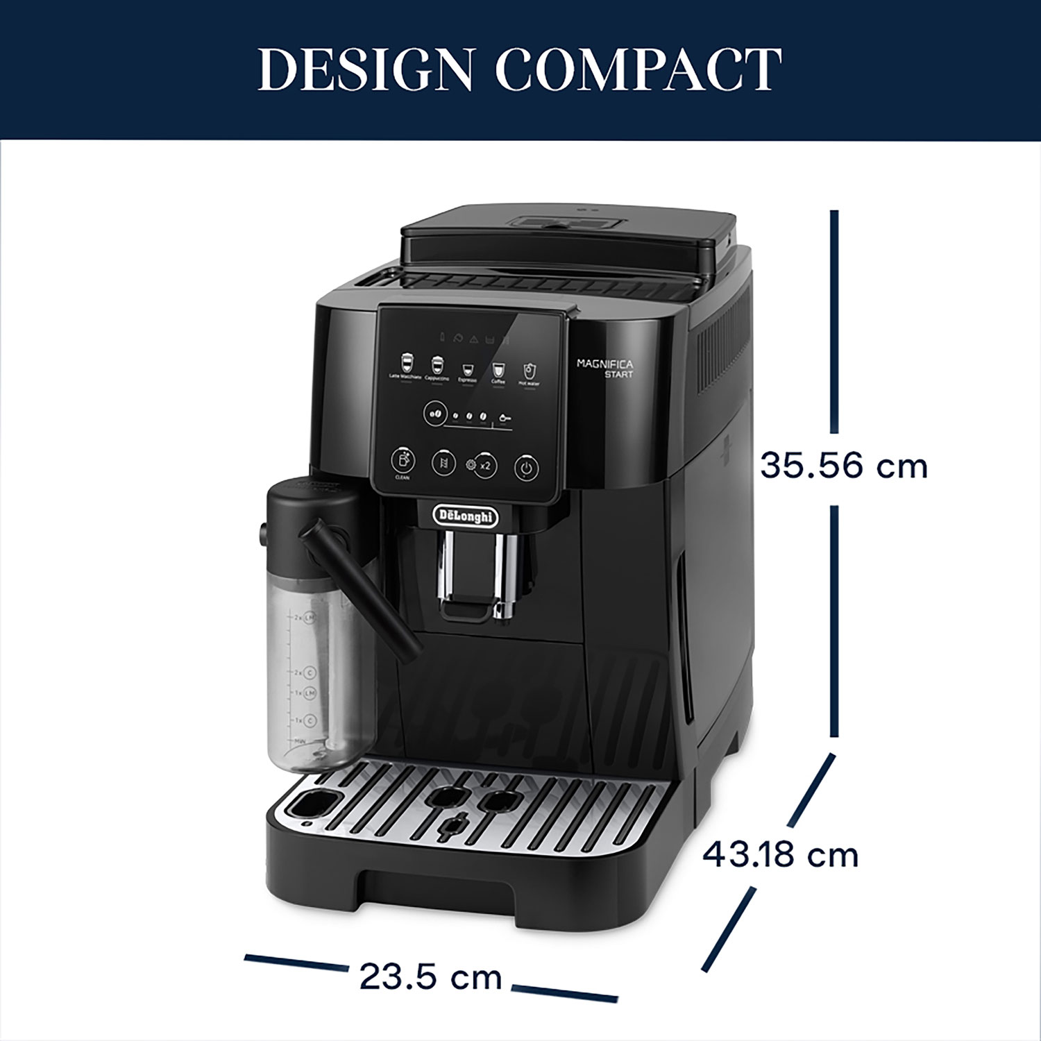 Delonghi Magnifica START Super Automatic Coffee Machine with