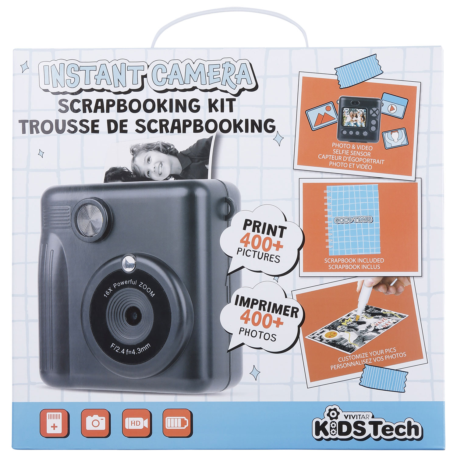 Trousse avec appareil photo instantané KidzCam de Vivitar - Exclusivité Best Buy