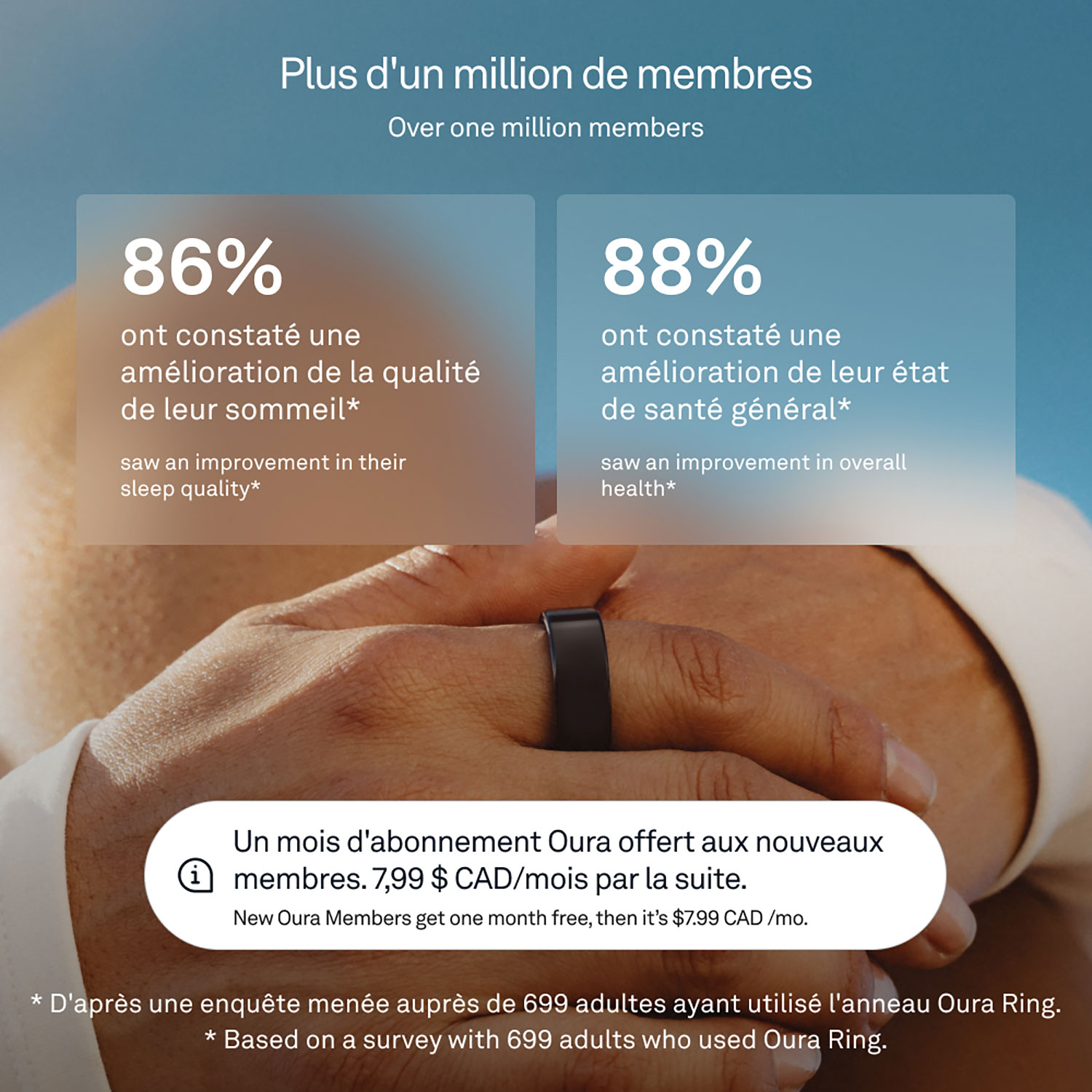 Oura Ring 4 Sleep & Fitness Smart Ring - Black - Size 9