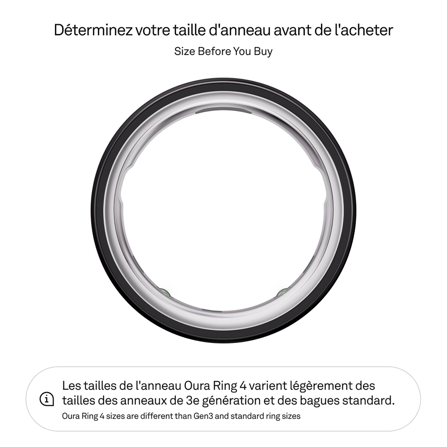 Oura Ring 4 Sleep & Fitness Smart Ring - Black - Size 12